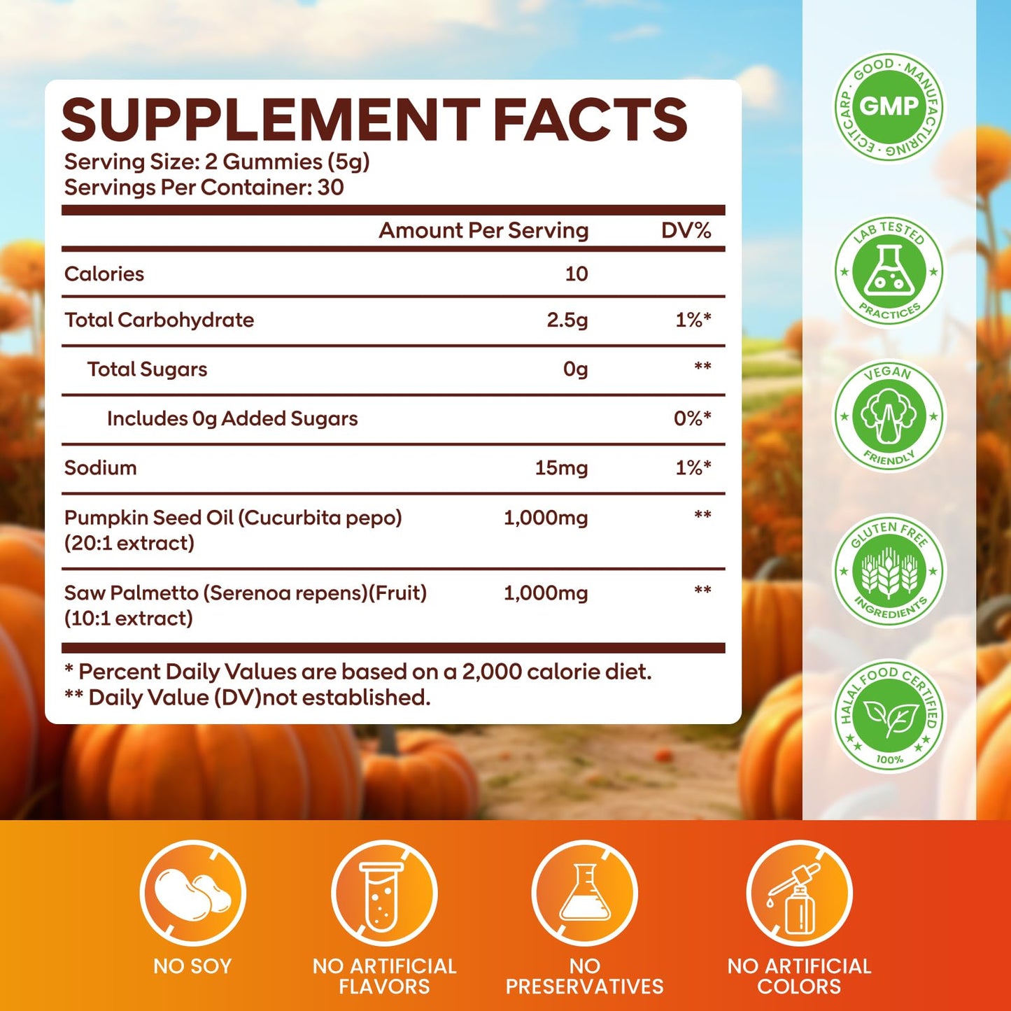 GGMMUU Pumpkin Seed Oil Gummies with Saw Palmetto, Raspberry, 60 Count