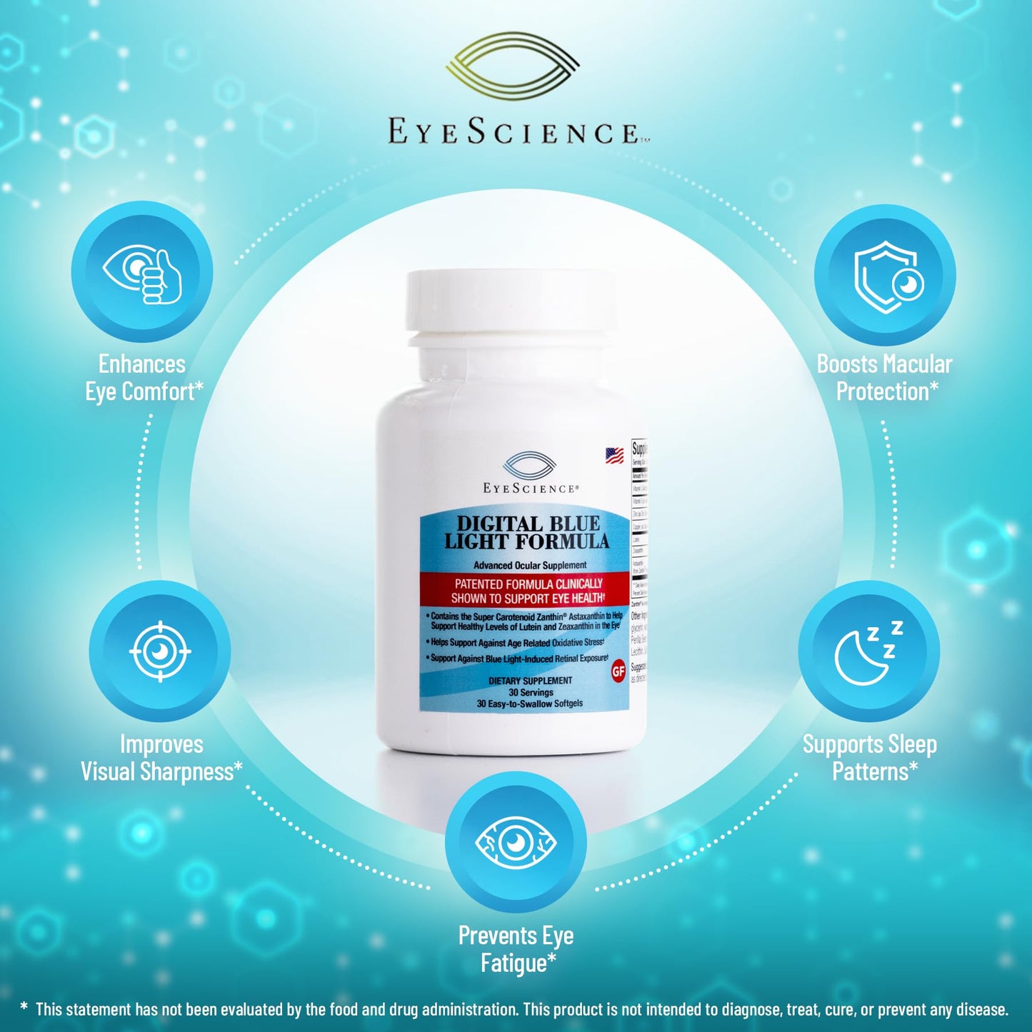 EyeScience Digital Blue Light Formula Softgel 30 Count
