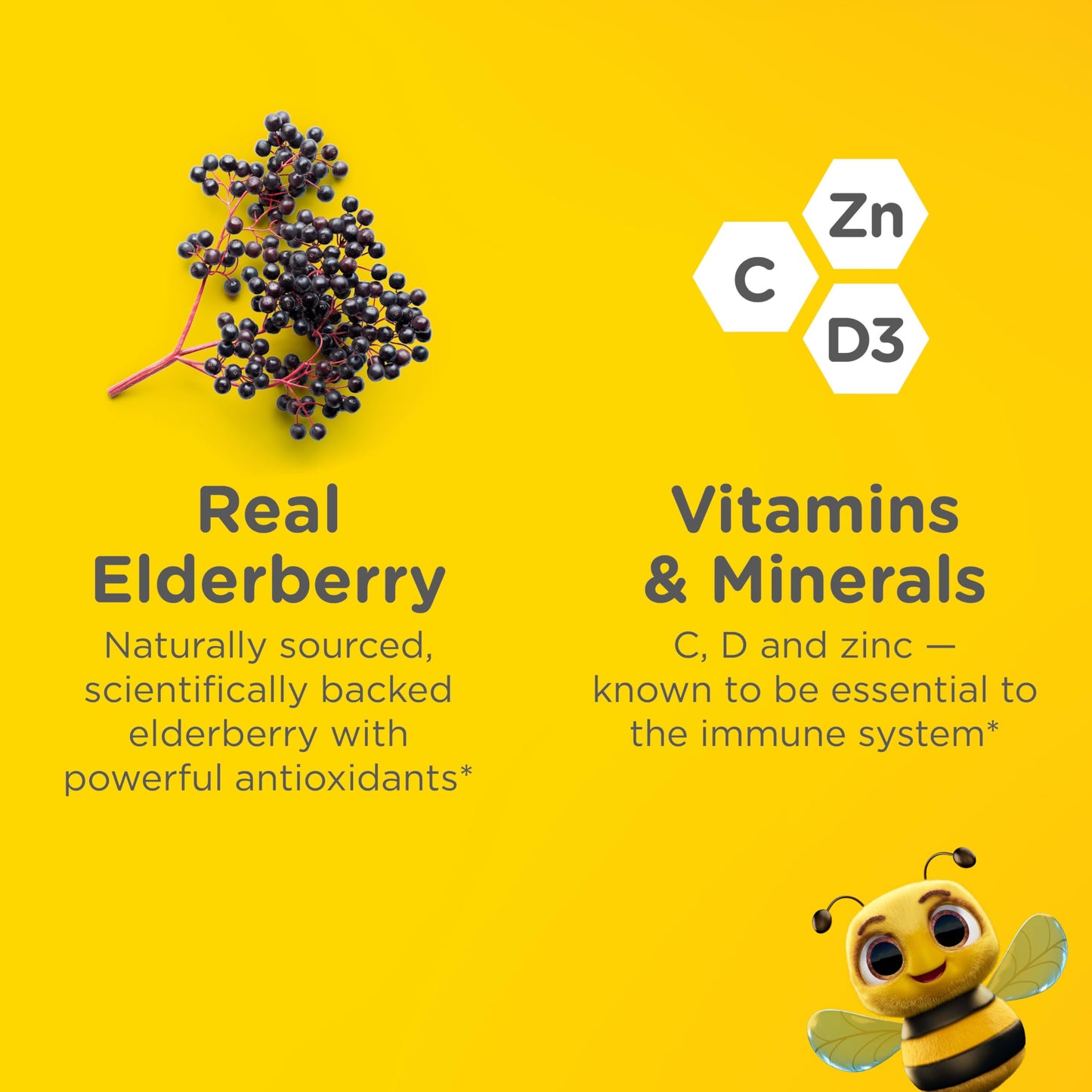 Zarbee's Elderberry for Kids Gummies, 42 Count