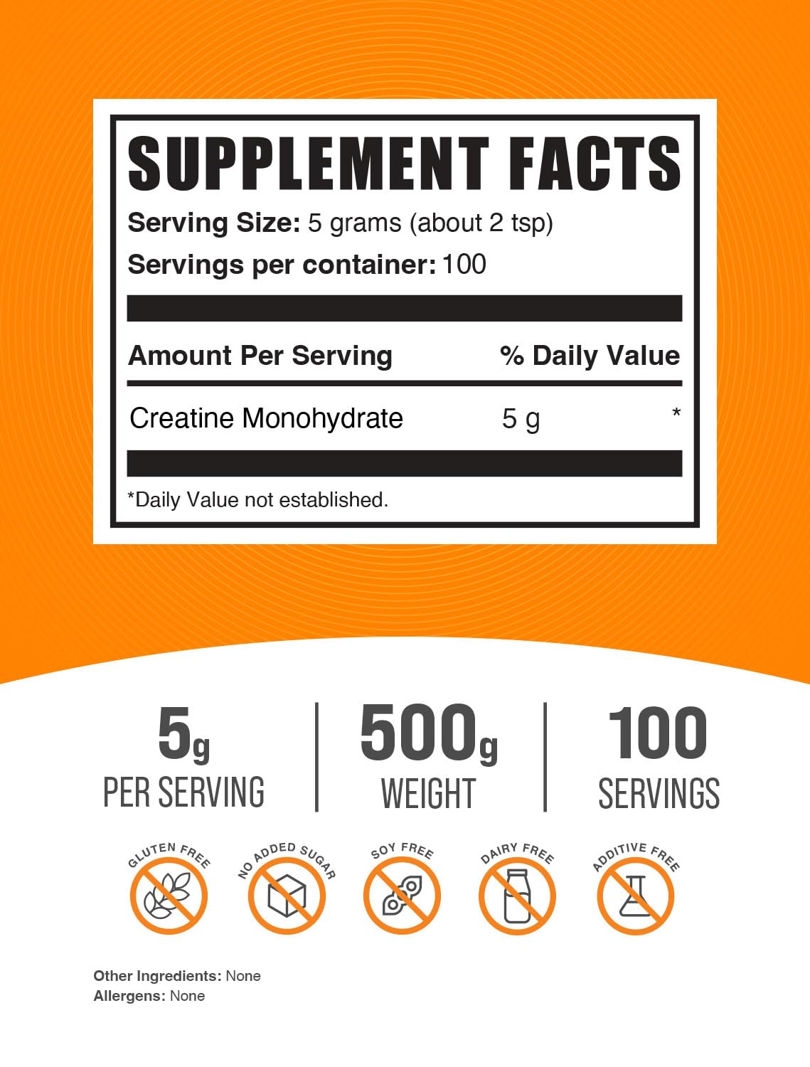 BulkSupplements Whey Protein Isolate 1kg + Creatine 500g Bundle