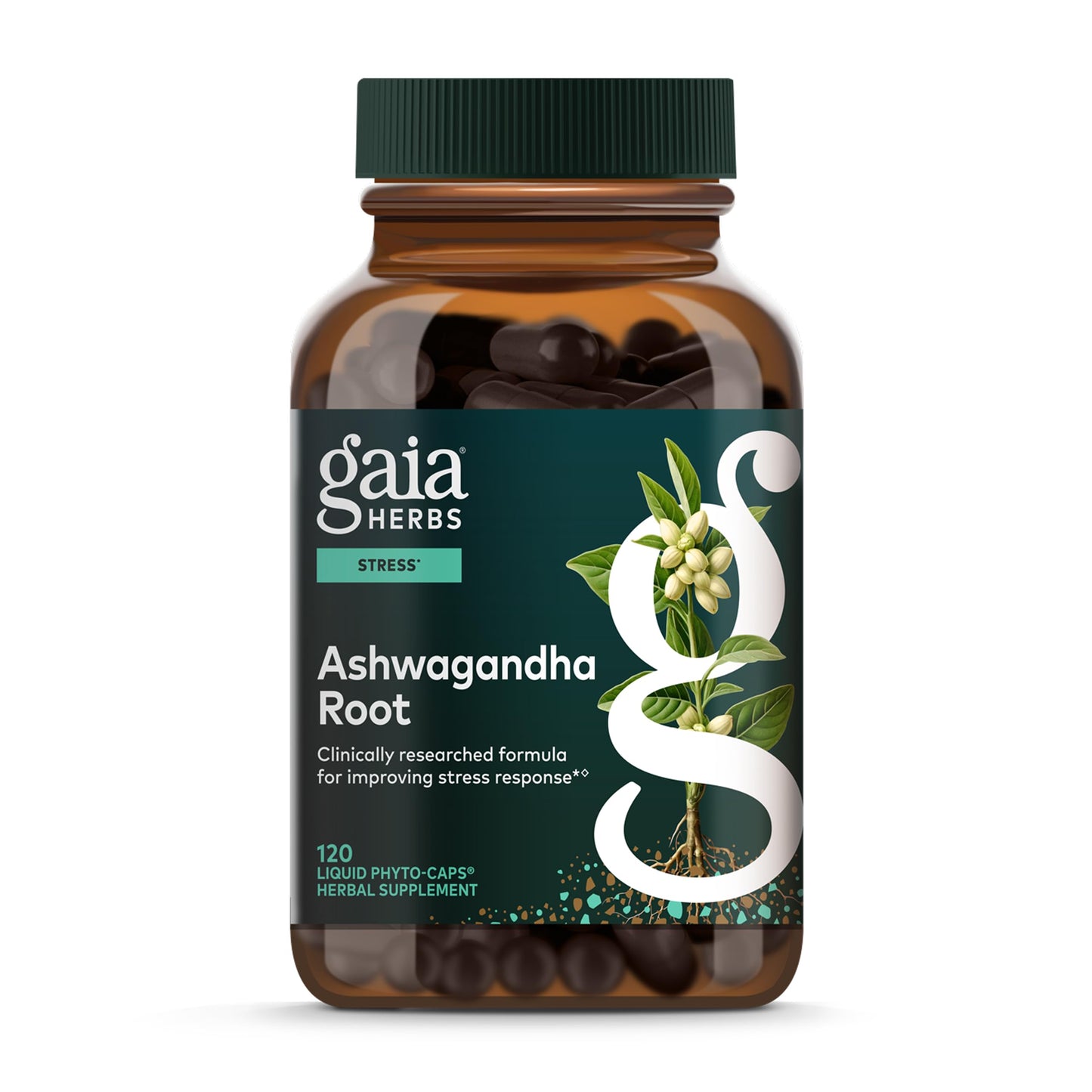 Gaia Herbs Ashwagandha Root Capsule 120 Count