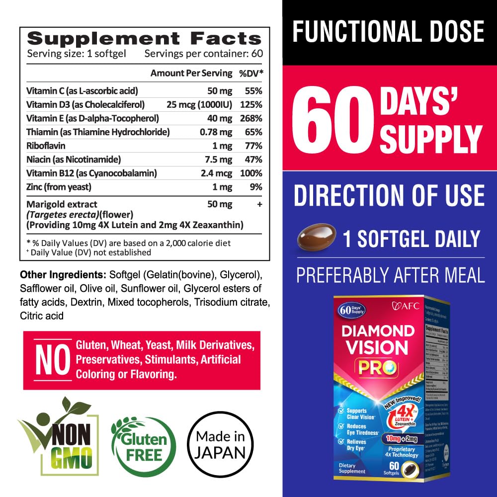 AFC Diamond Vision PRO Softgels 60