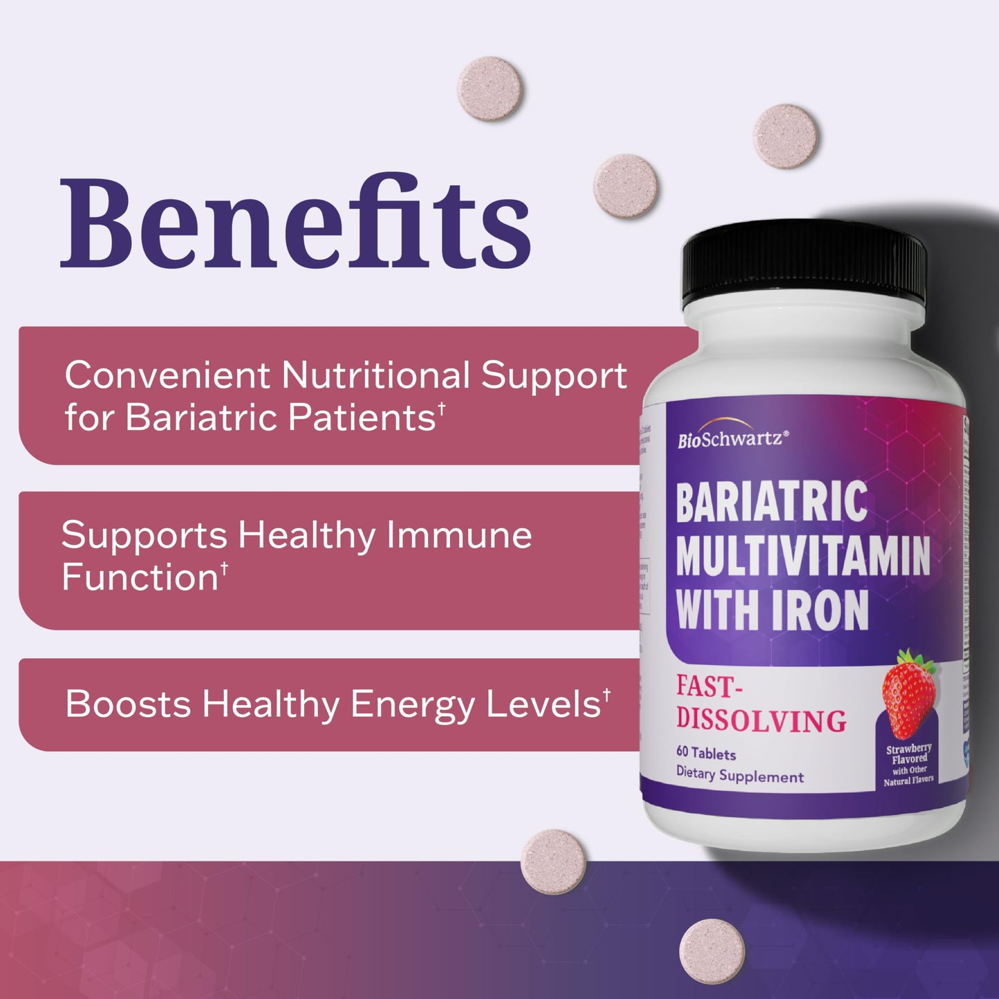 BioSchwartz Bariatric Multivitamin with Iron 60 Tablets