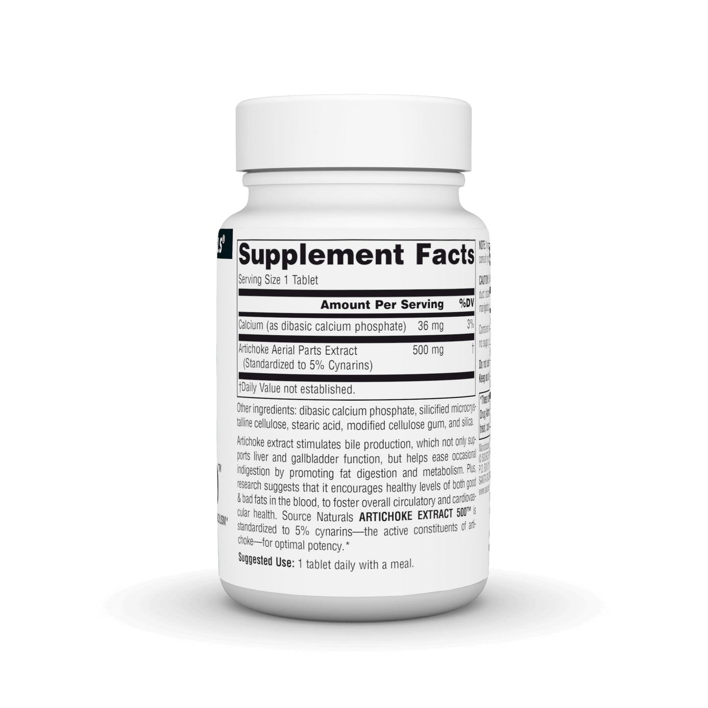 Source Naturals Artichoke Extract 500 mg Tablets, 45 Tablets