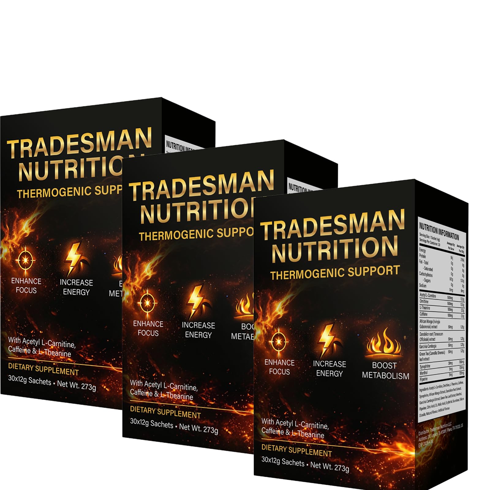 TRADESMAN NUTRITION Shred Energy Drink Powder, 1 Pack