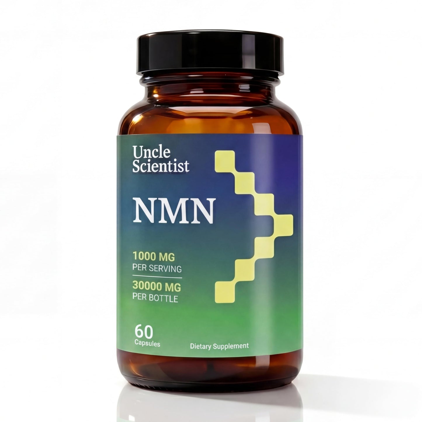 Uncle Scientist Nicotinamide Mononucleotide NMN 1000 mg Capsule 60 Count
