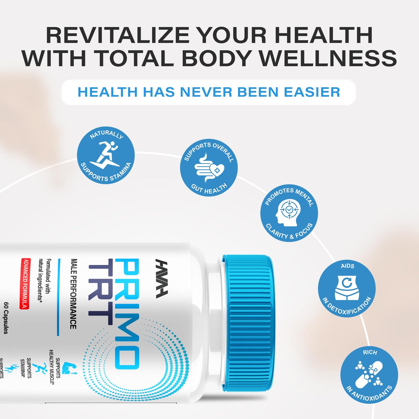 Havah PrimoTRT Maximum Support Capsule, 120 Capsules