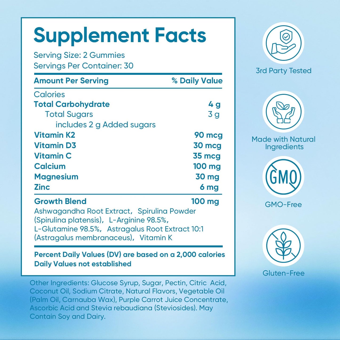 SPEORARY Heightener Gummies, 60 Gummies