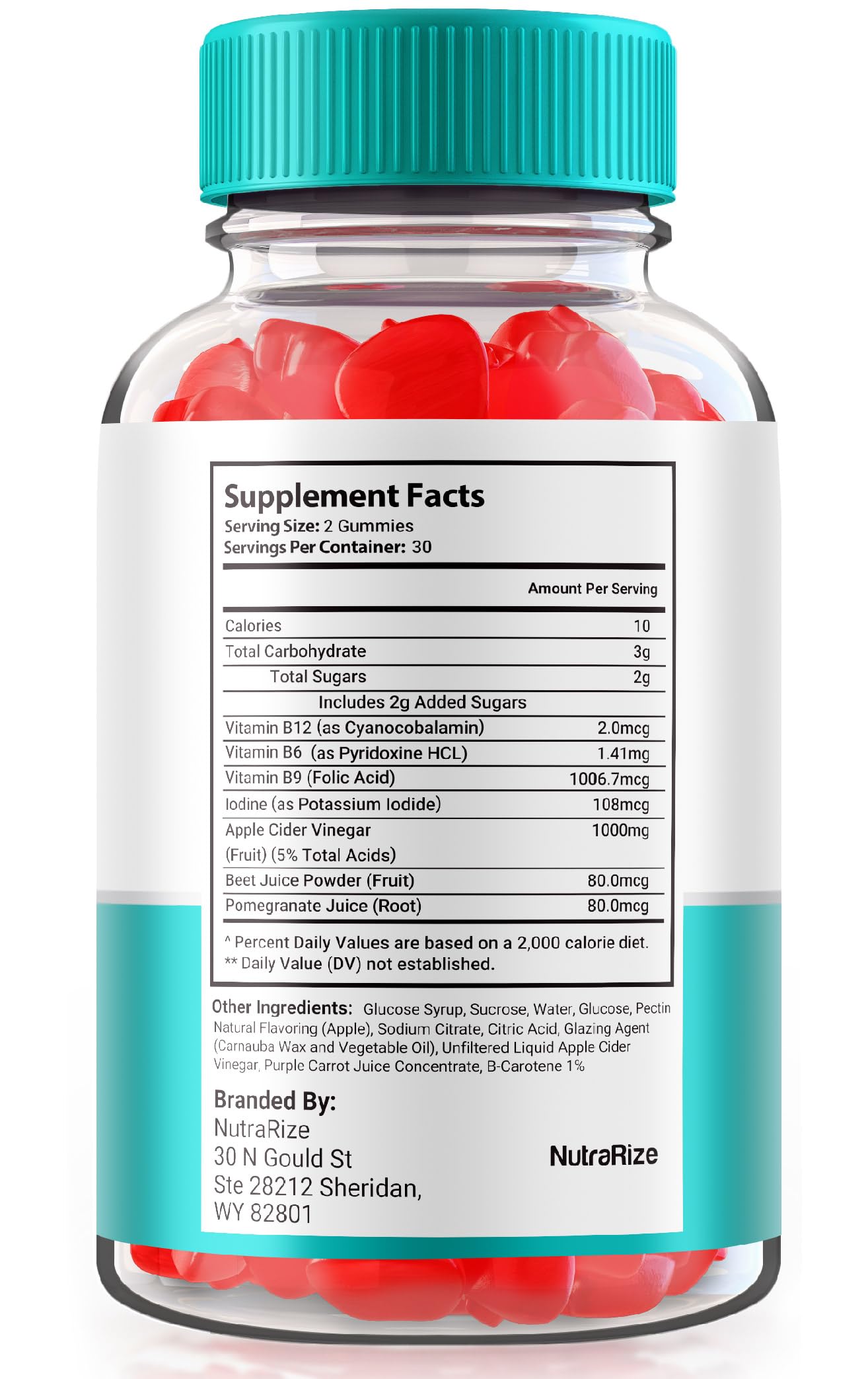 NutraRize Keto Raw ACV Gummies 120 Gummies