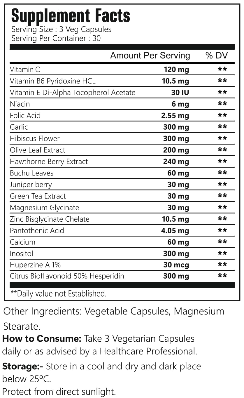 VitaCosmoX Hearing Support Supplement Capsule, 90 Capsules