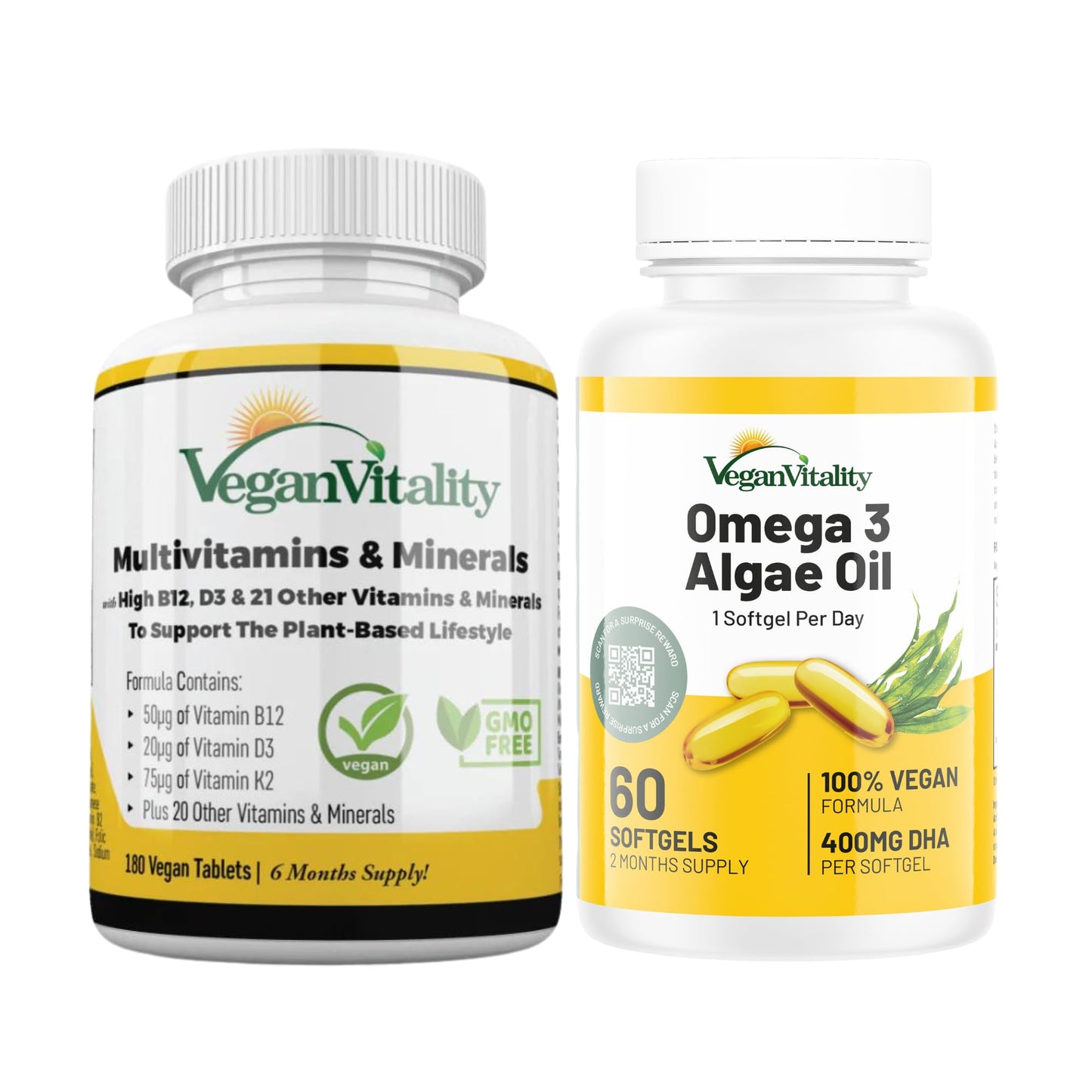 Vegan Vitality Immunity Booster Bundle Tablet, 183 Tablets