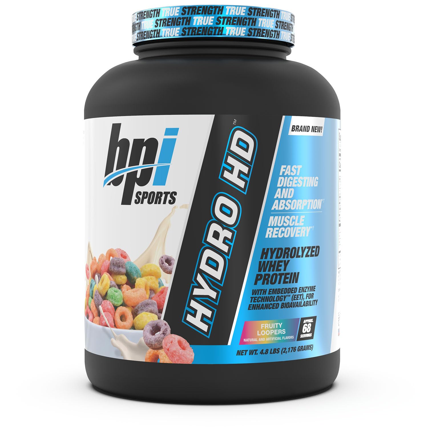 BPI Sports Hydro HD 100% Hydrolyzed Whey Protein Powder, 68 Servings