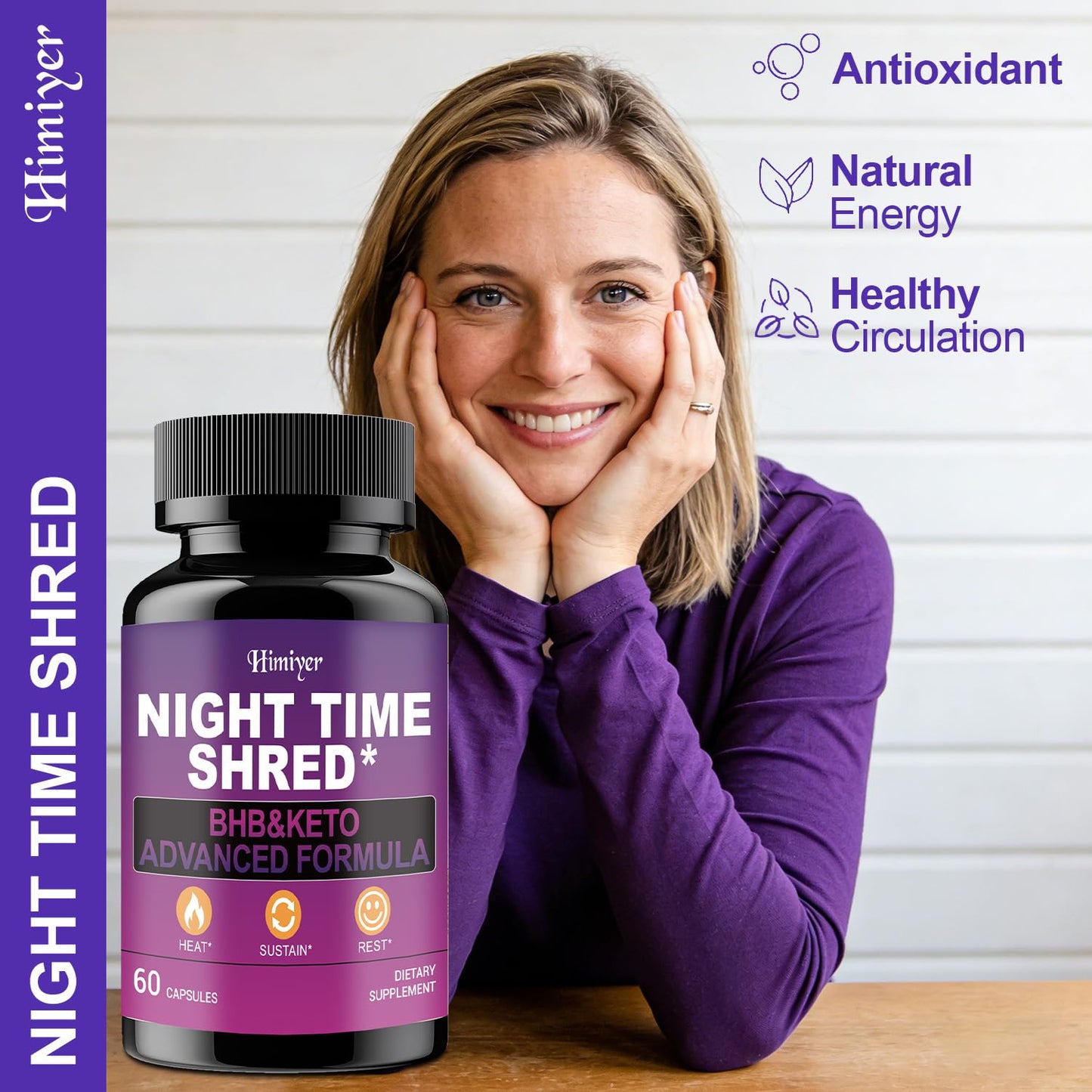 Himiyer Night Time Shred BHB & Keto Advanced Formula 60 Capsules