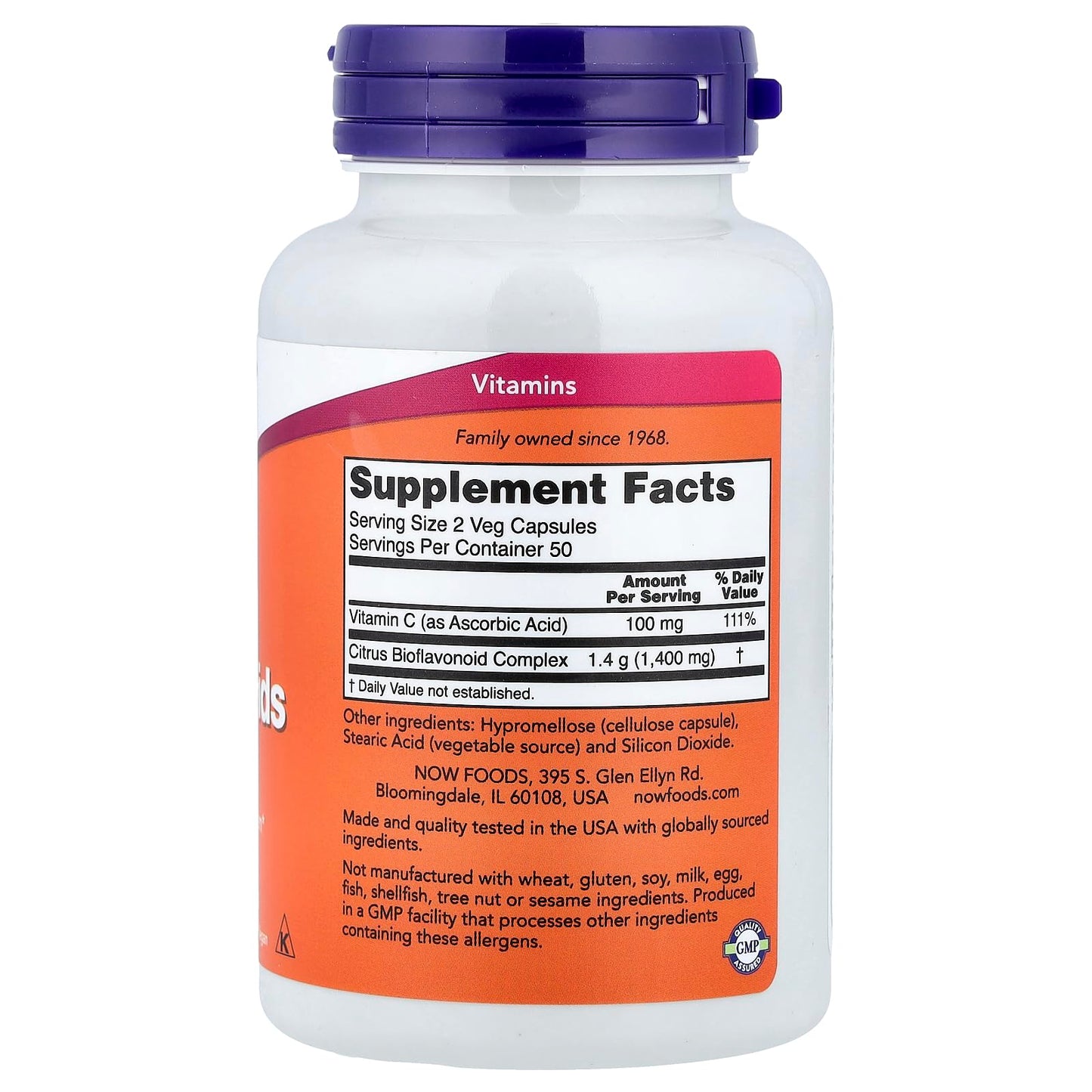 NOW Foods Bioflavonoid 700mg Capsule 100 Count