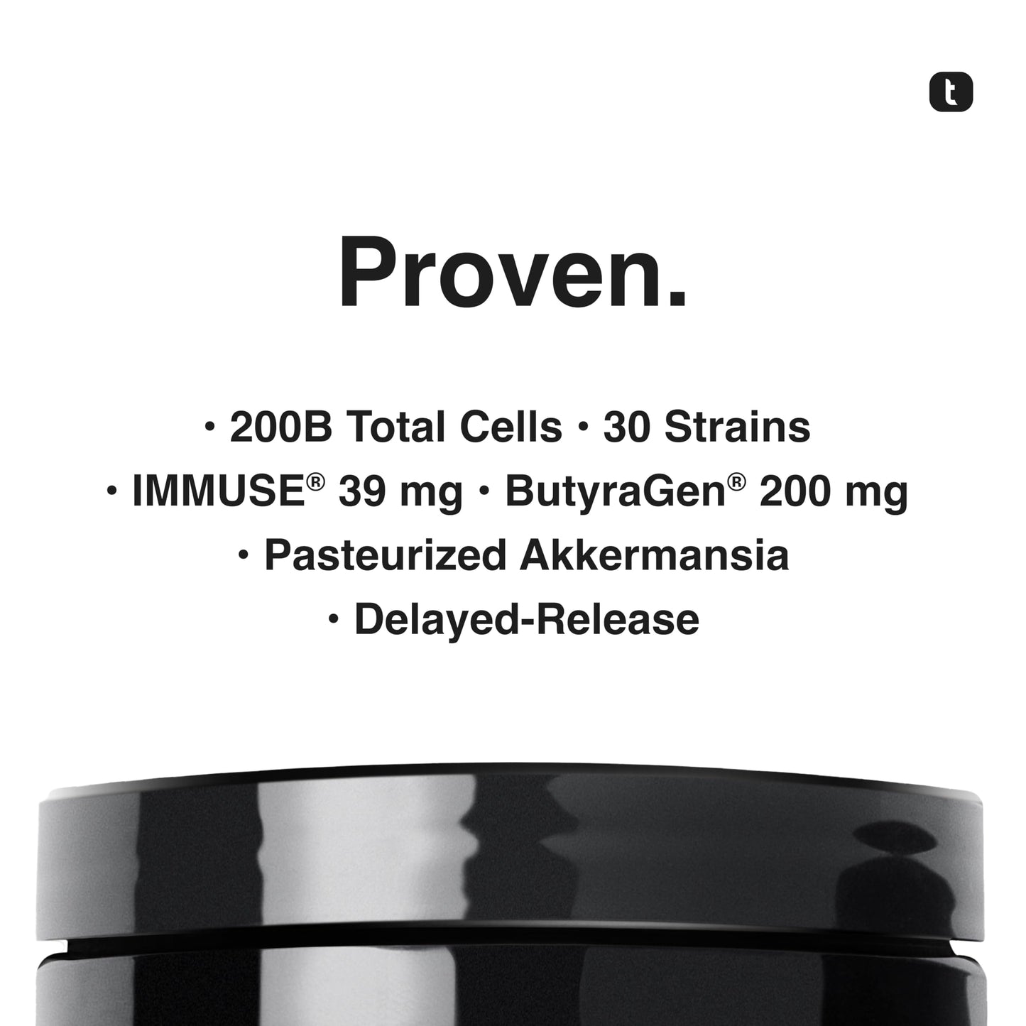Toniiq Prebiotics and Probiotics 200B CFU Synbiotic with Postbiotics IMMUSE® & ButyraGen® – 30 Strains for Gut & Digestive Health, Shelf-Stable, Third-Party Tested, 60 Capsules