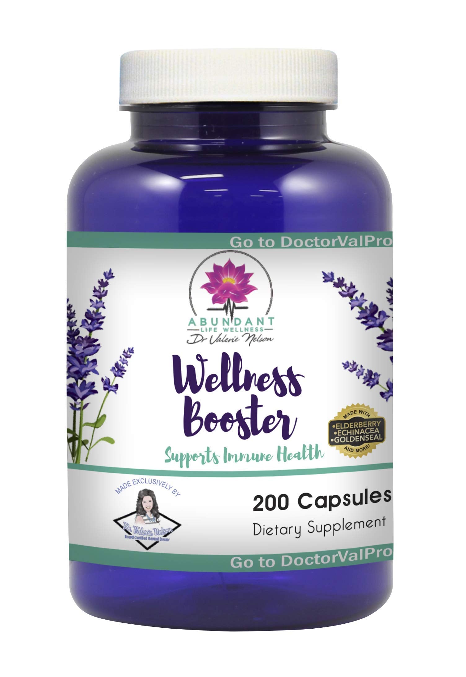 Dr. Valerie Nelson Echinacea Elderberry Goldenseal & More Capsules, 200