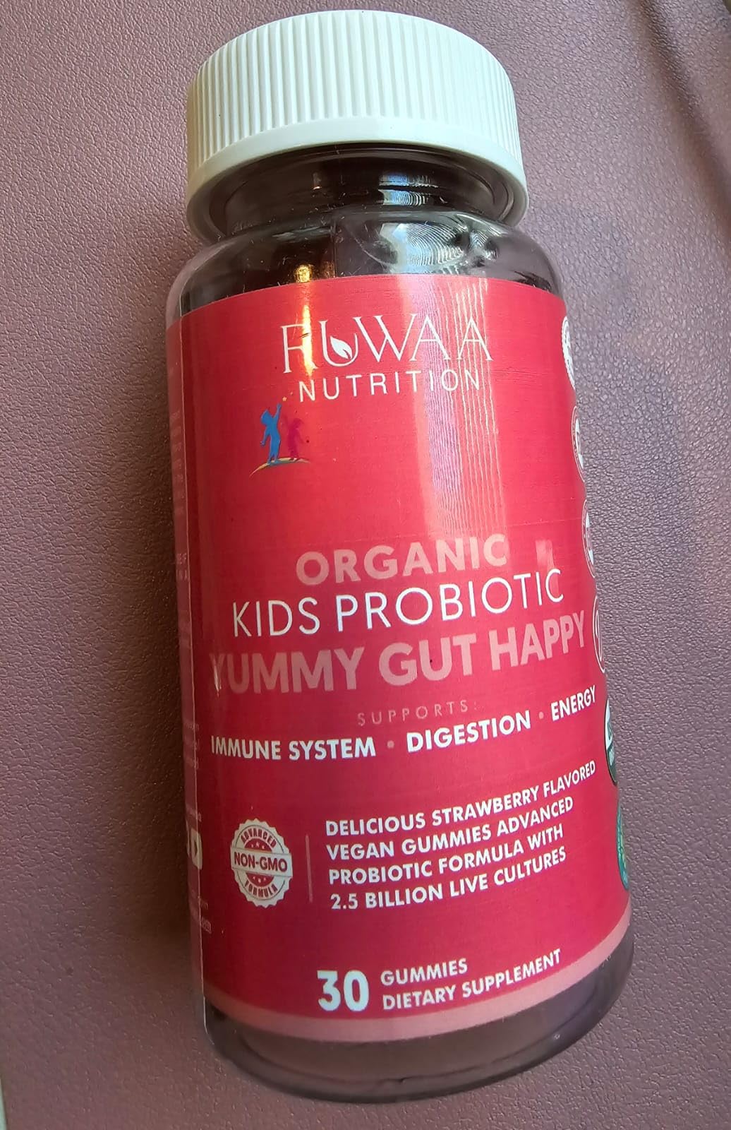RUWAA NUTRITION Probiotic Gummies for Kids 30 Count