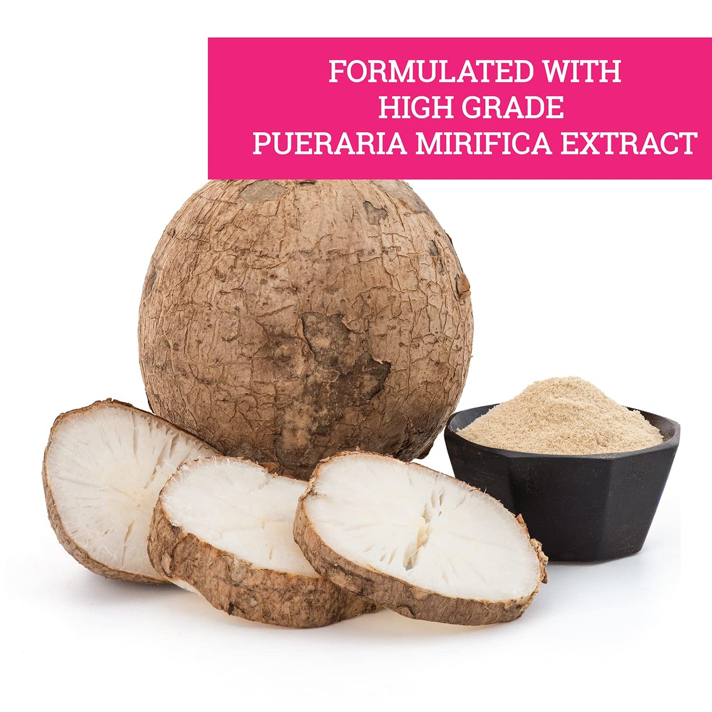 Incas by Asiya Life Pueraria Mirifica Root Extract Powder Capsules, 1000 mg per serving, 120 Count