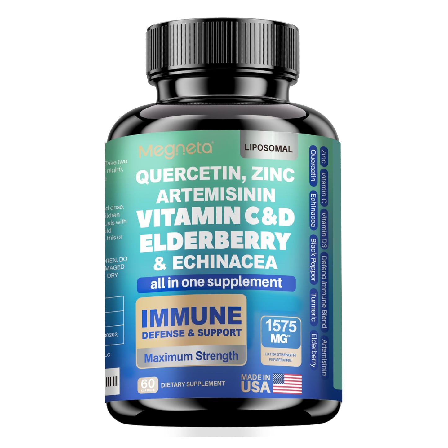 MEGNETA Immune Support Supplement Capsule 60 Count