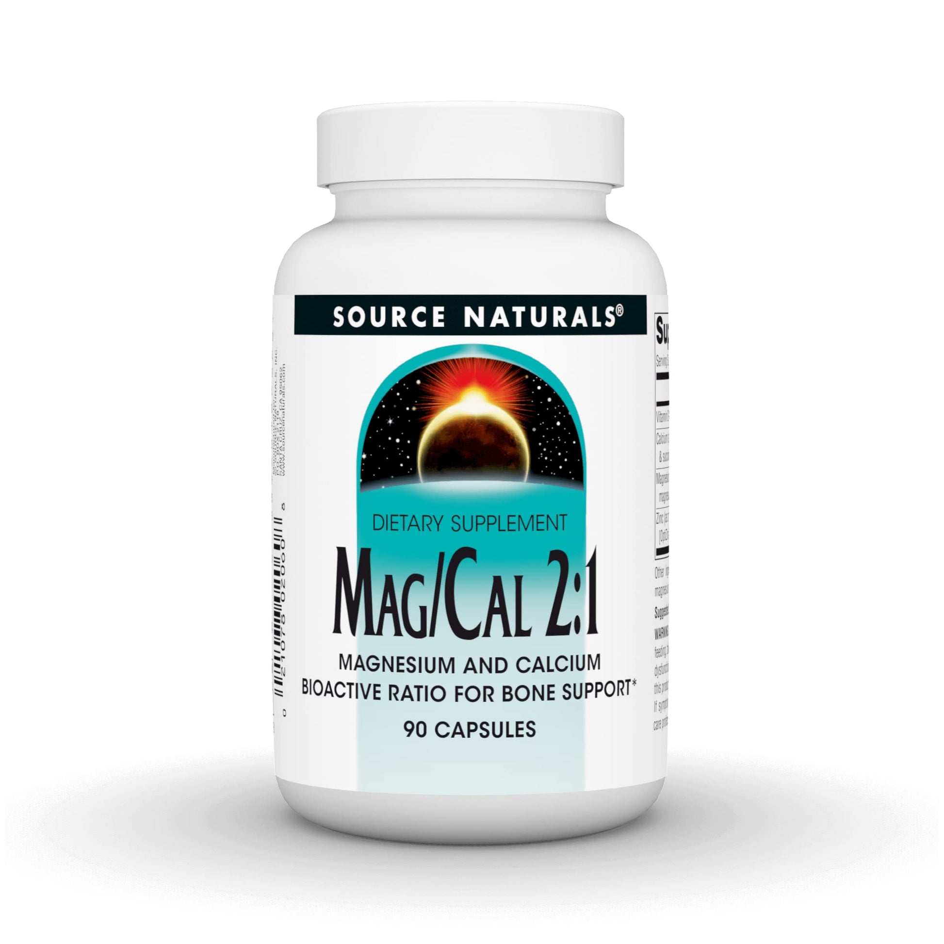 Source Naturals Mag/Cal 2:1 Magnesium and Calcium Supplement 90 Capsules