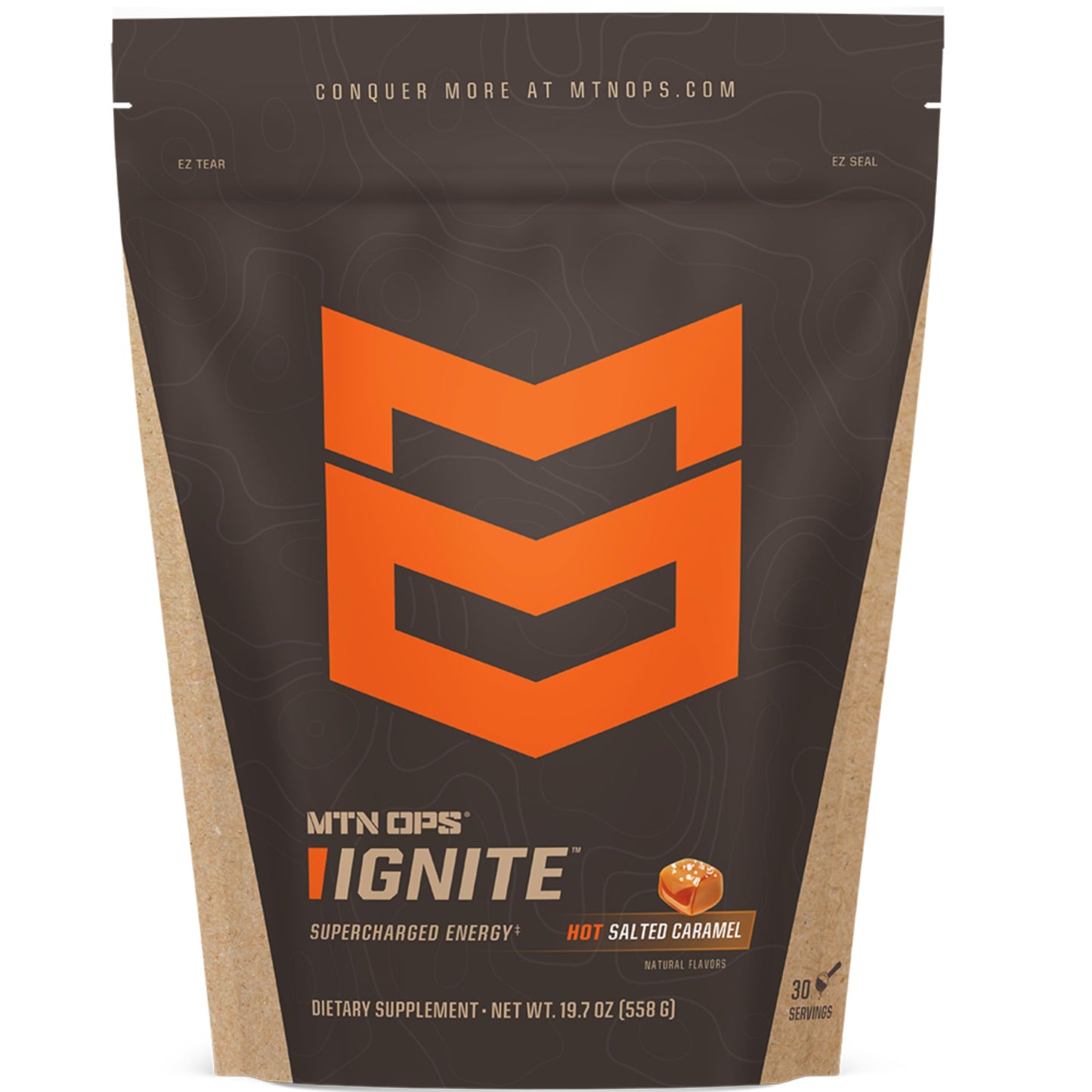MTN OPS Hot Ignite Nitric Oxide Coffee Alternative Powder, 30 Servings