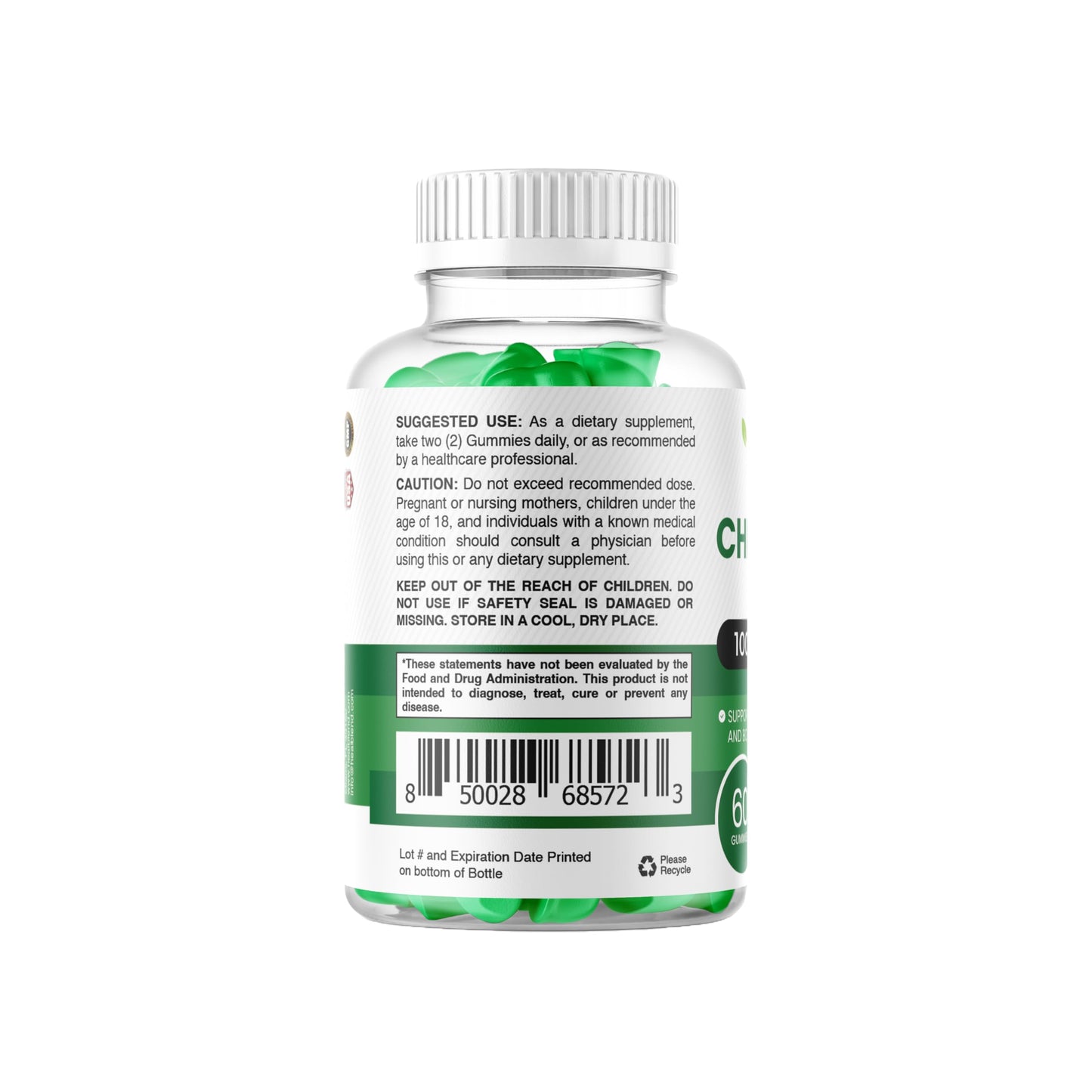 Healblend Chlorophyll Gummies 100mg, 60 Count