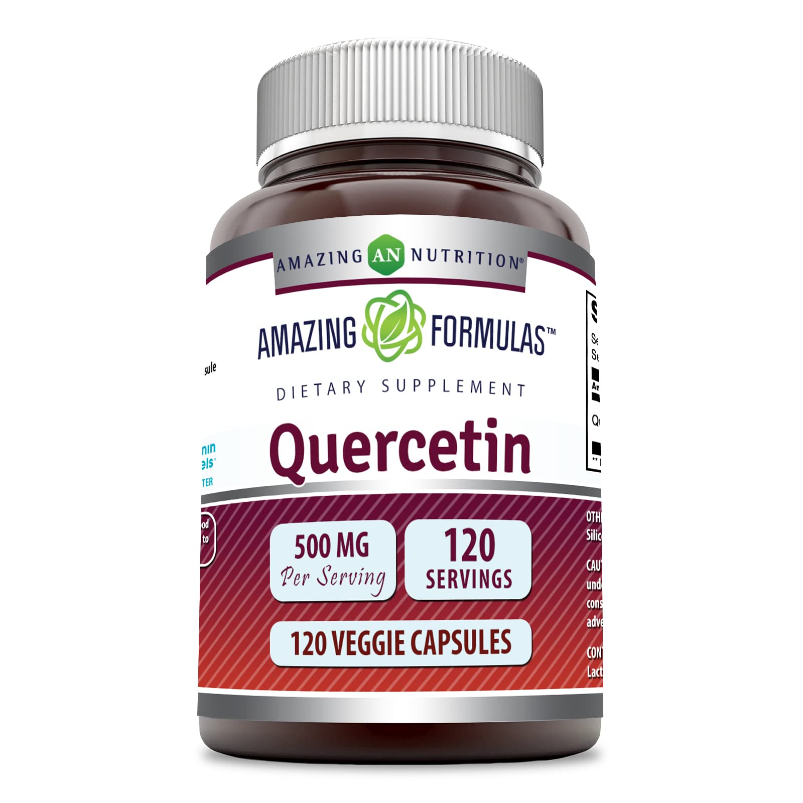 Amazing Nutrition Quercetin 500mg Capsule, 120 Count