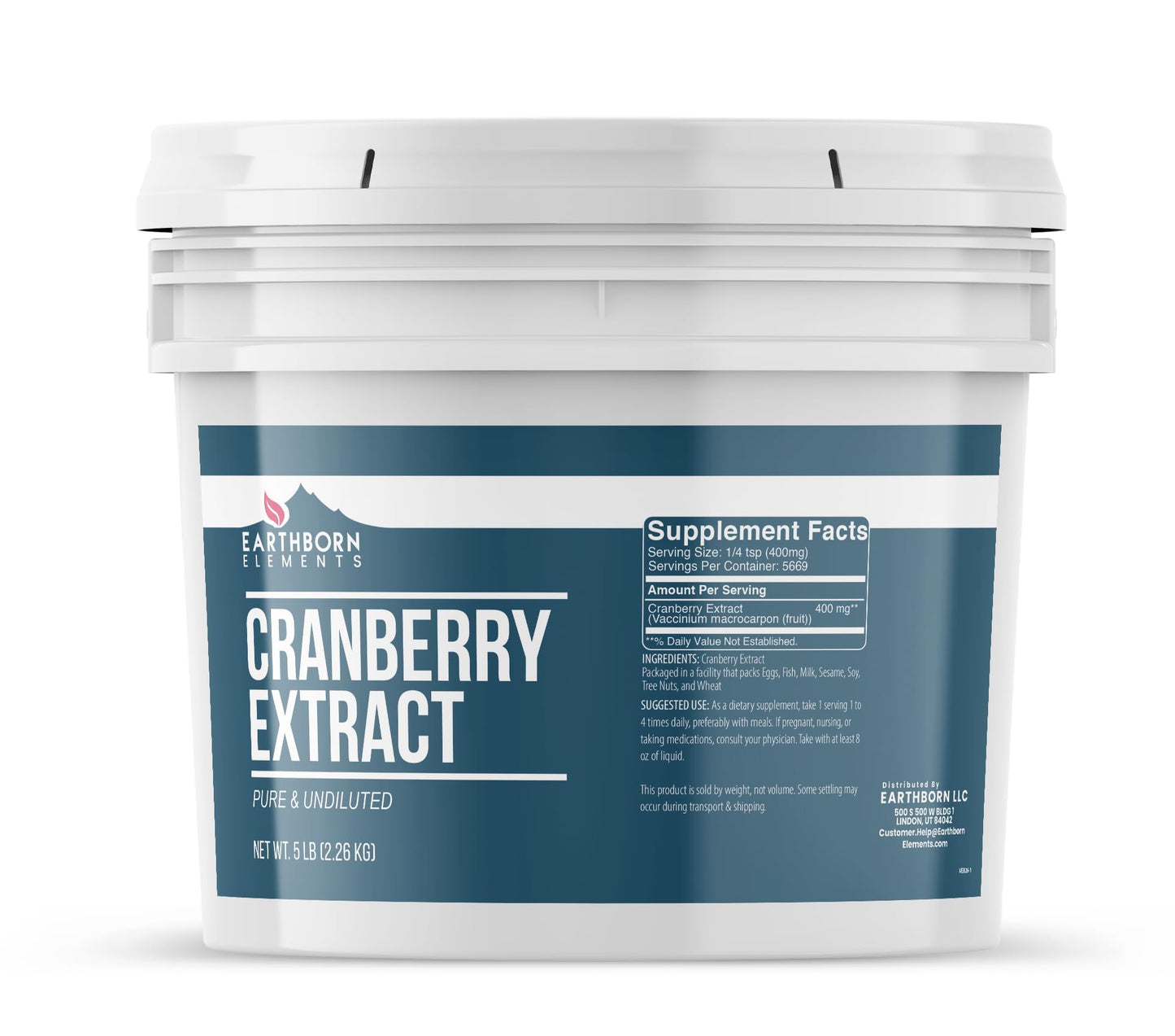 Earthborn Elements Cranberry Extract Powder, 80 Ounce