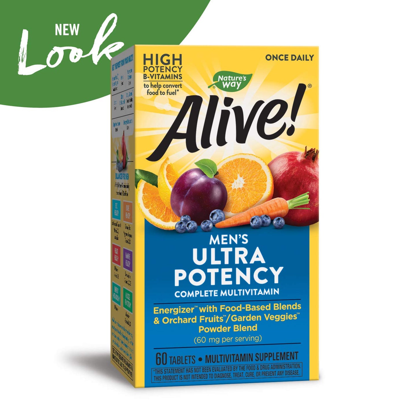 Nature's Way Alive Once Daily Men's Multi Ultra Potency Tablet, 60 Count