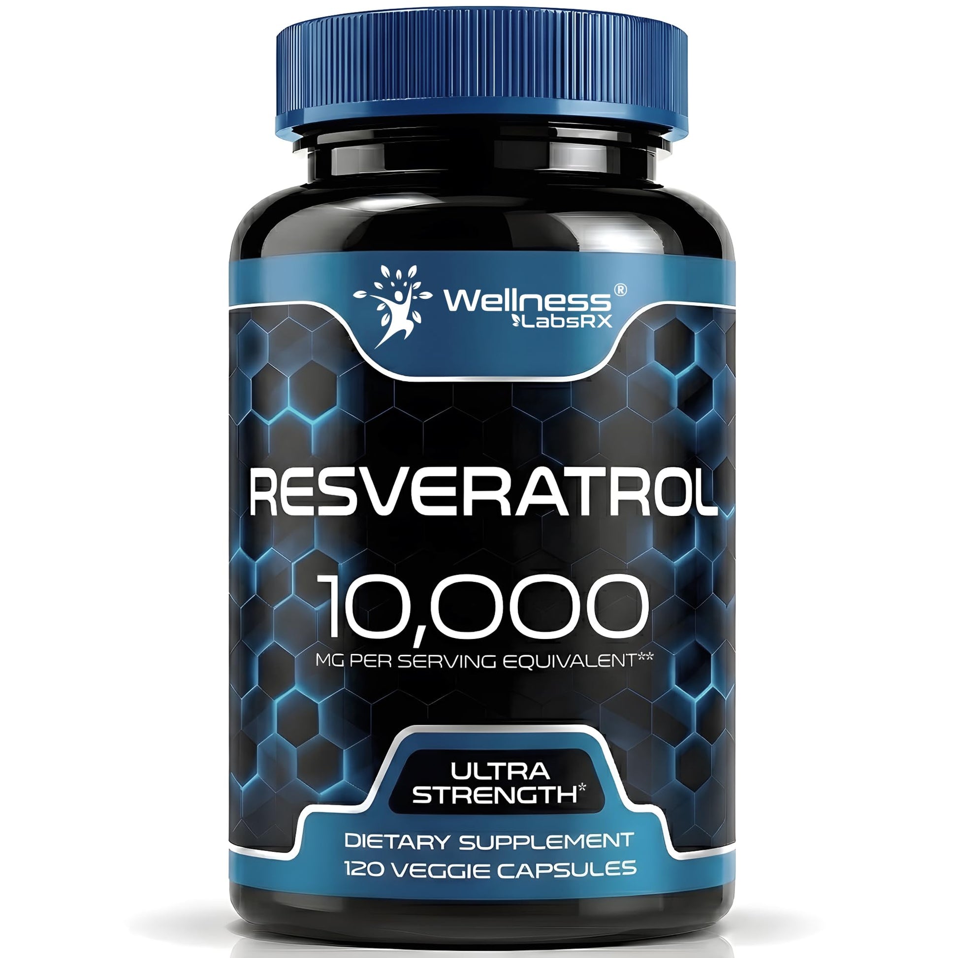 WELLNESS LABSRX Resveratrol Supplement 1000mg Capsule, 120 Count