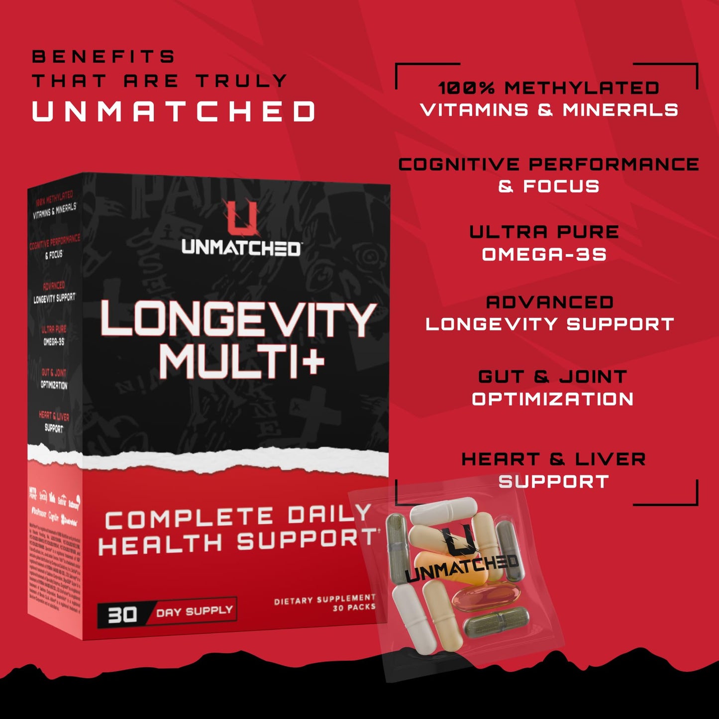 Unmatched Longevity Multi+ 300 Capsules
