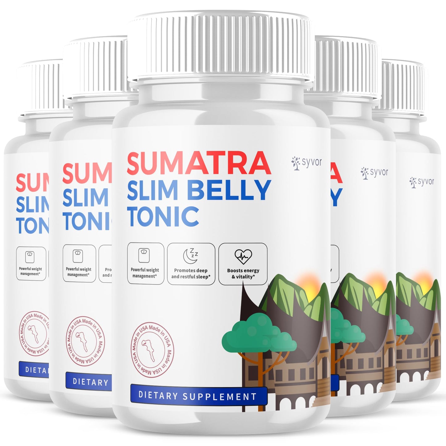 Syvor Sumatra SlimBelly Tonic Capsules 300 Capsules