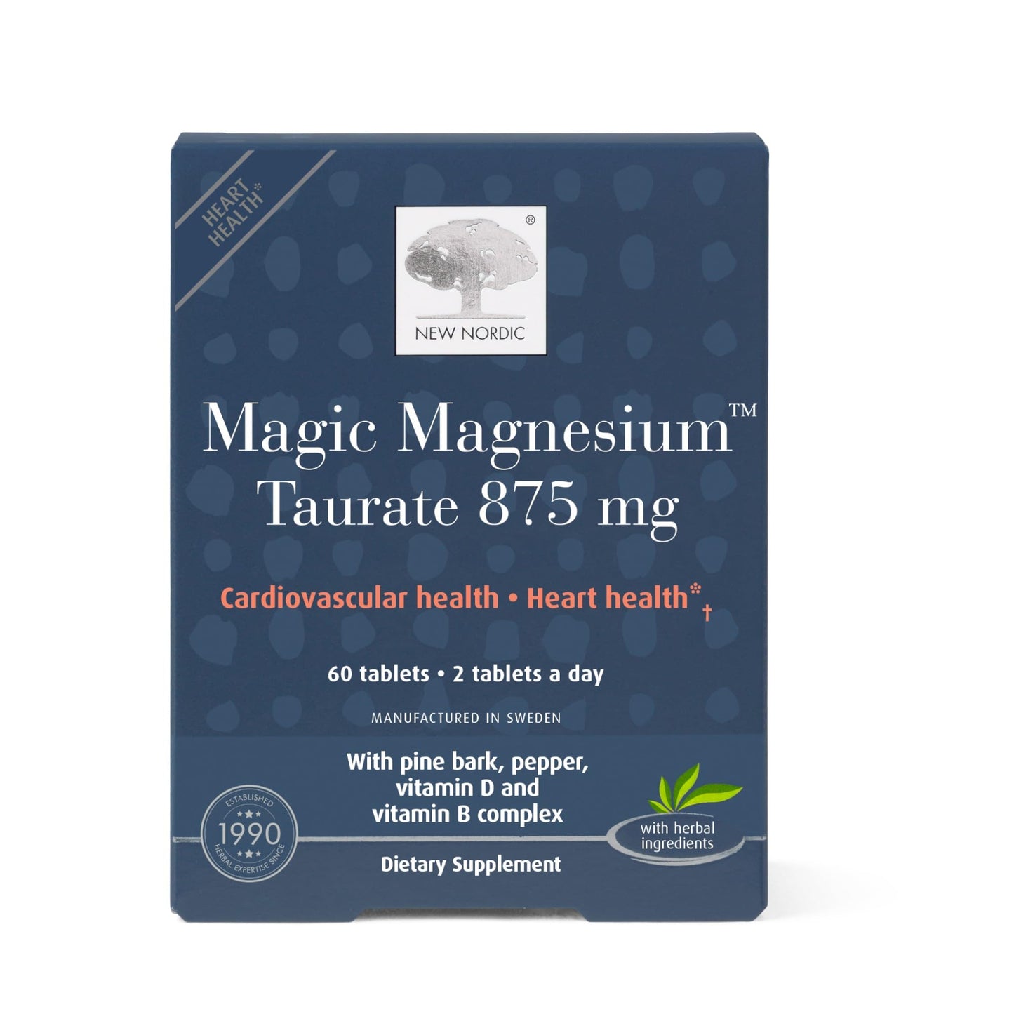 NEW NORDIC Magic Magnesium Taurate 875mg Capsule, 60 Count