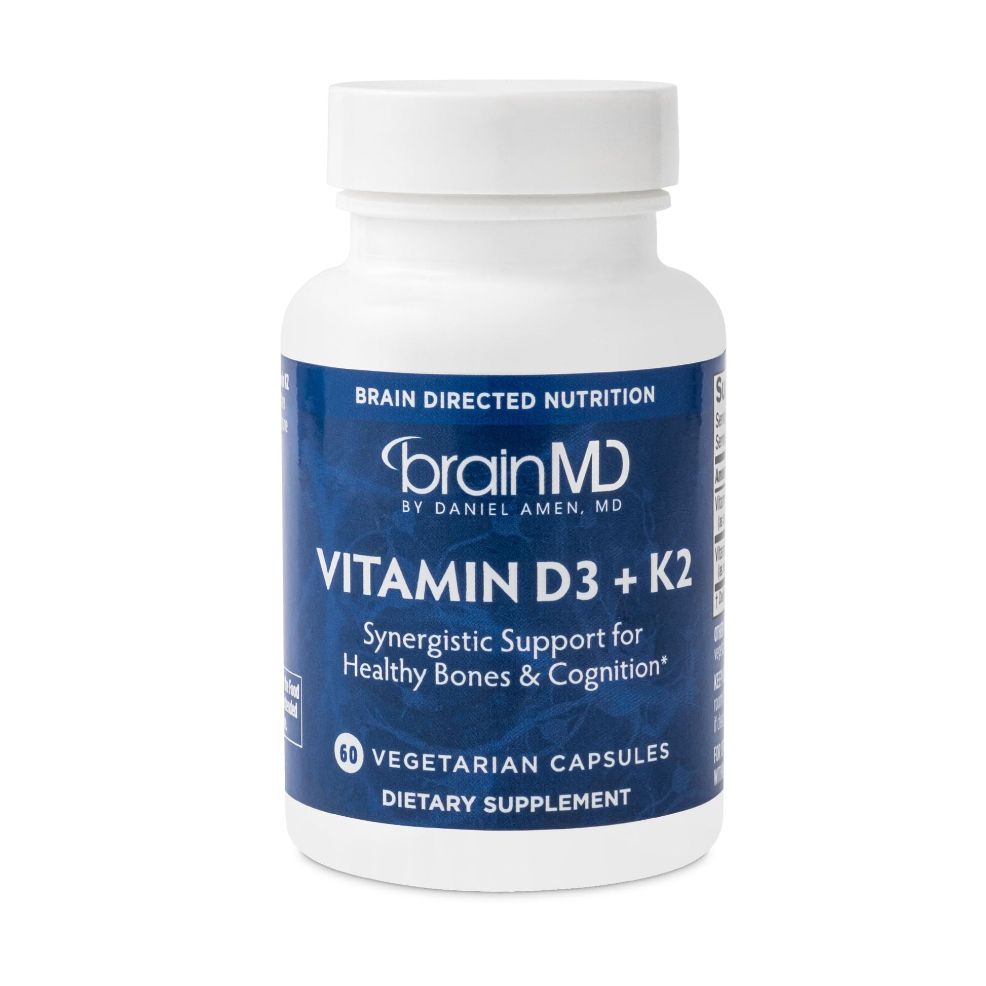 BRAINMD Vitamin D3 + K2 60 Capsules