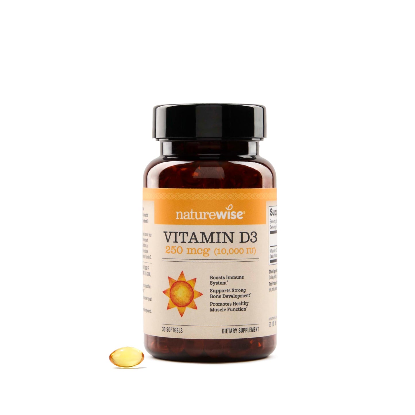 NatureWise Vitamin D3 10,000IU (250 mcg) Softgels 30 Count