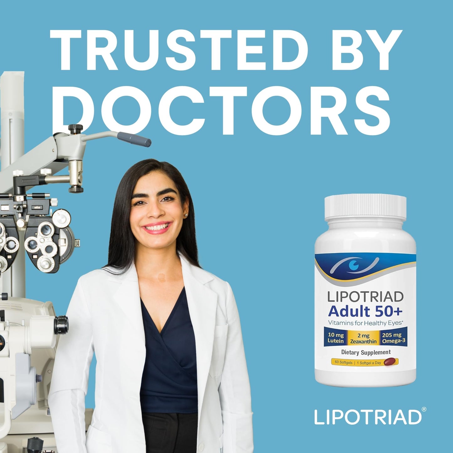 Lipotriad Adult 50+ Eye Vitamin and Mineral Supplement Softgels 60 Count