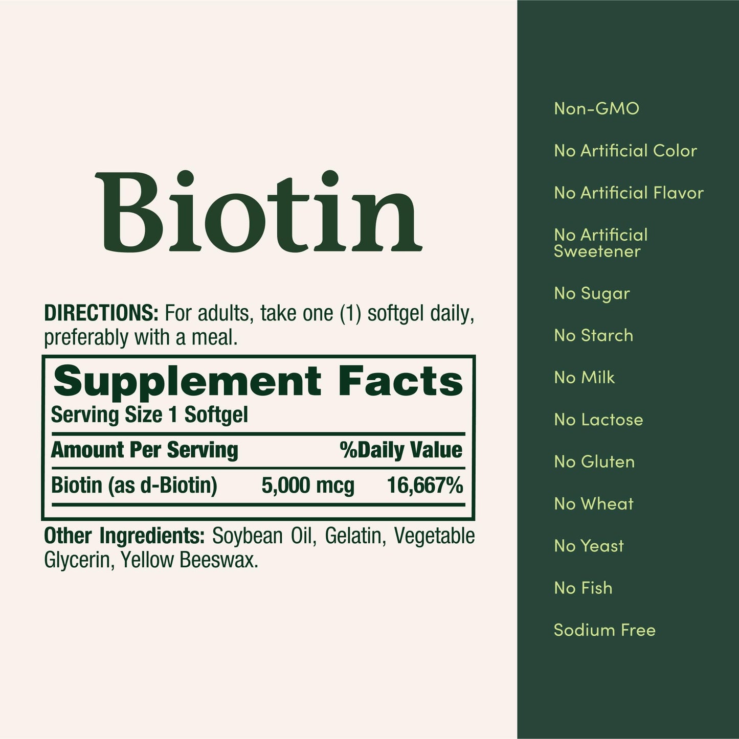 Nature's Bounty Biotin Softgels 150 Count