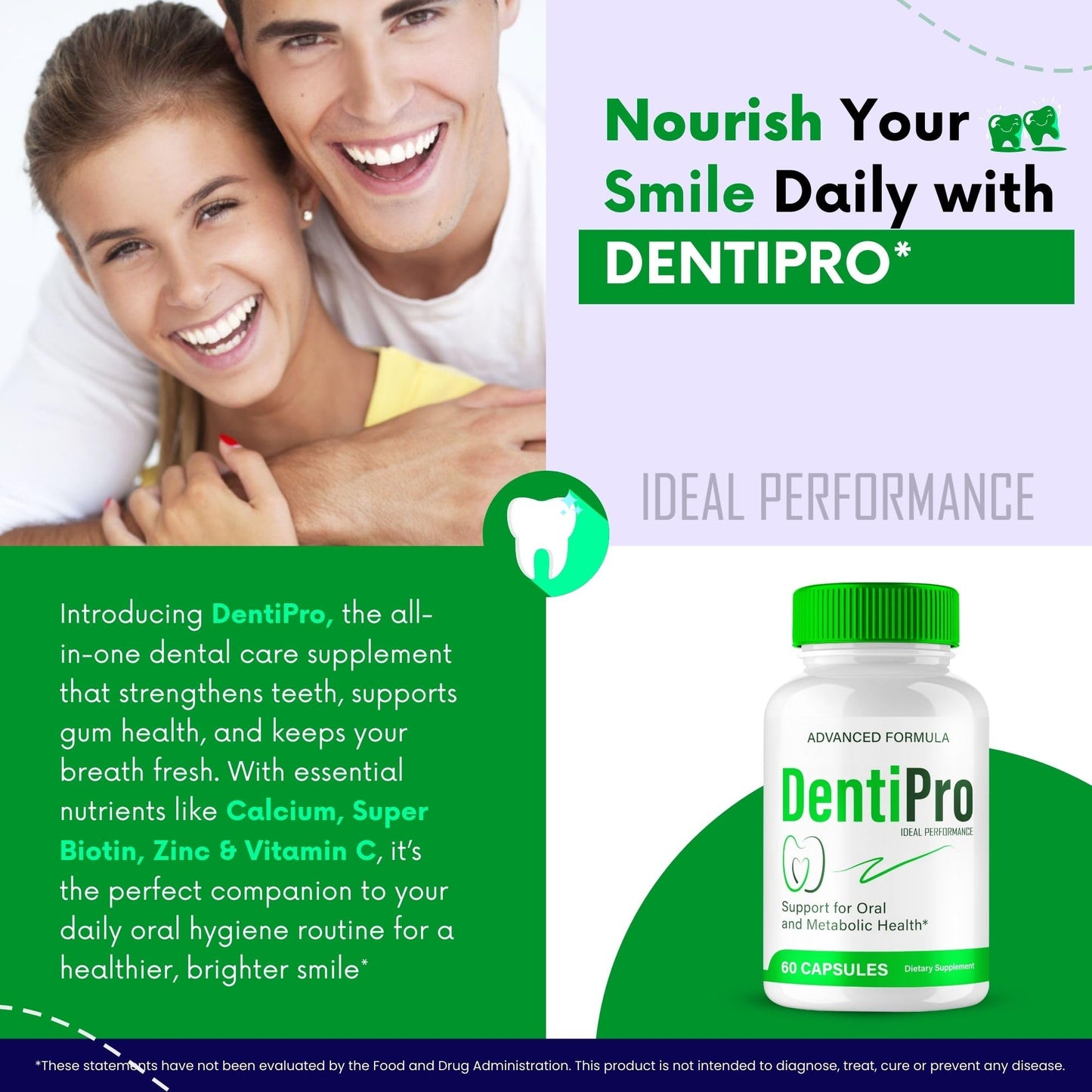 IDEAL PERFORMANCE Dentipro Dental Health Capsules 300 Capsules