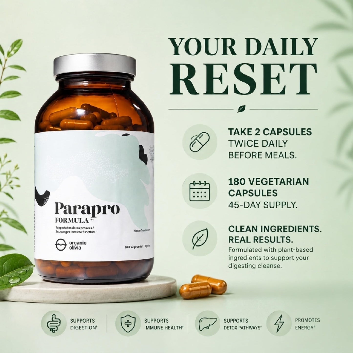 Organic Olivia ParaPro Capsule 180
