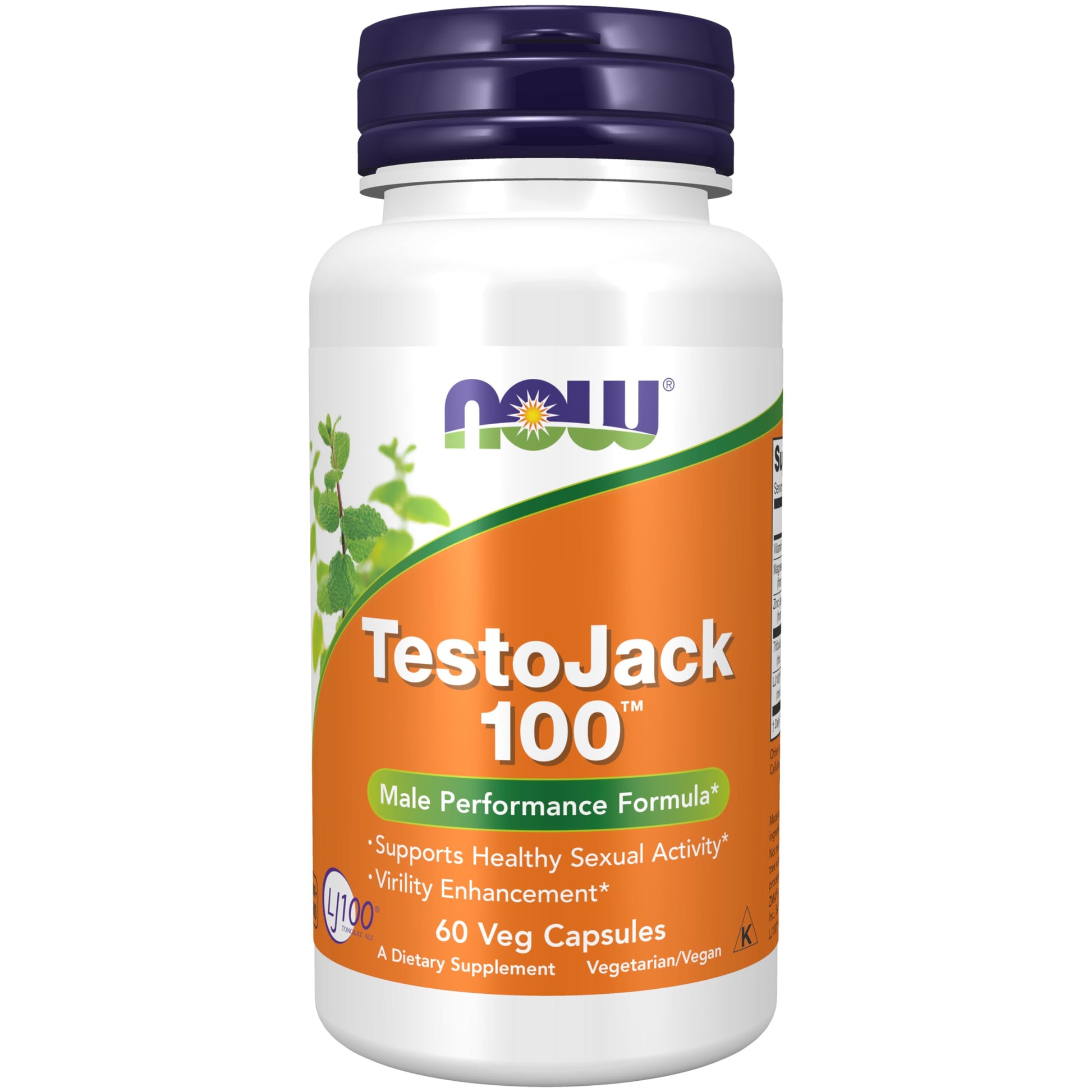 NOW Foods TestoJack 100 with LJ100, Capsules, 60 Count