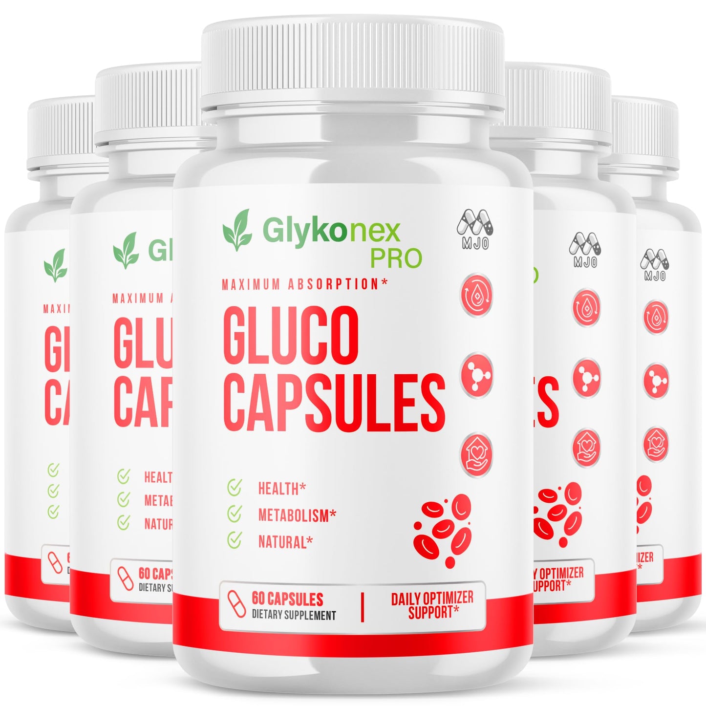 MJO Glykonex Pro Gluco Capsules 300 Capsules