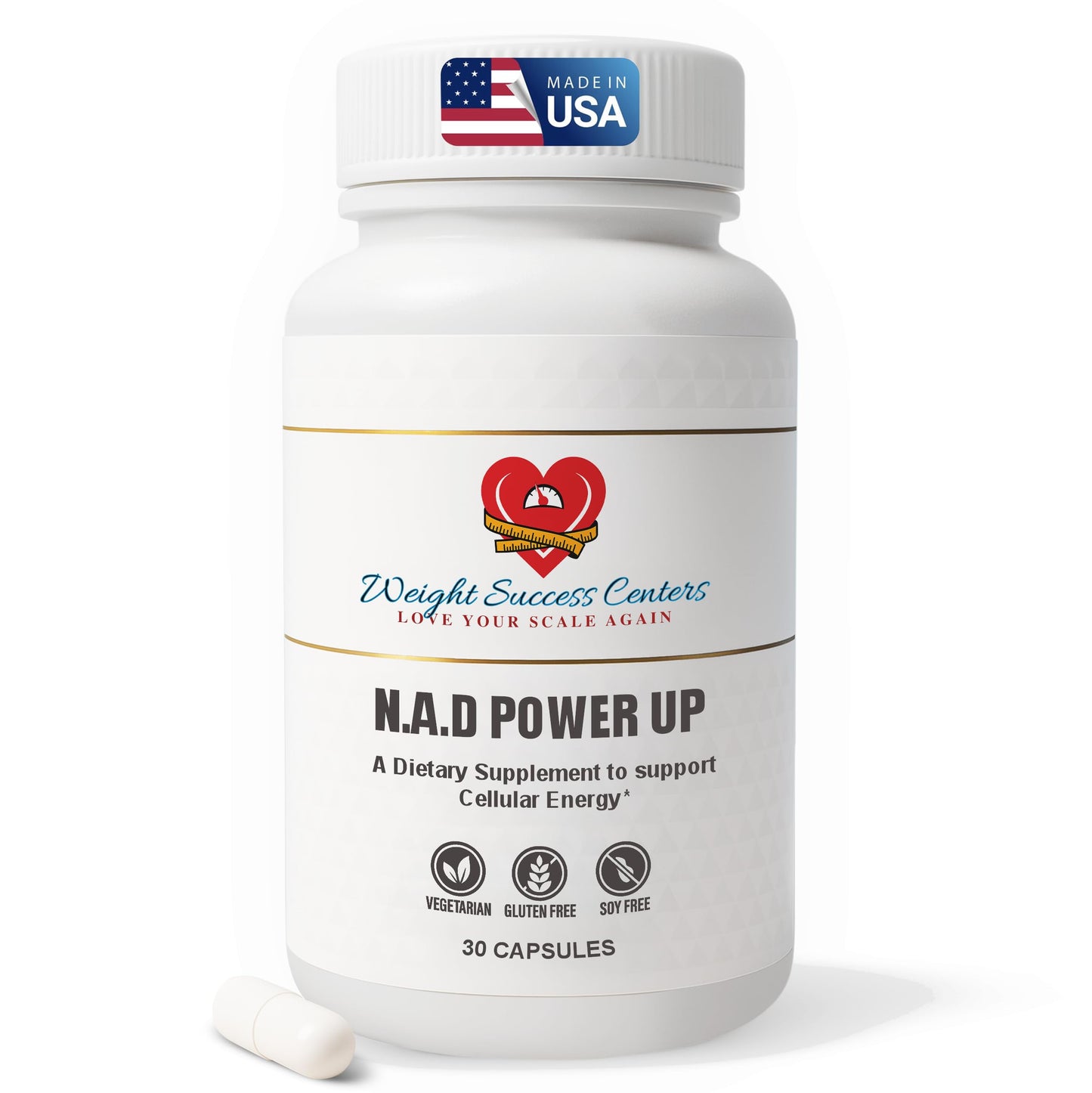Weight Success Centers NAD+ Power Up Liposomal NAD+ Supplement Capsule, 30 Capsules
