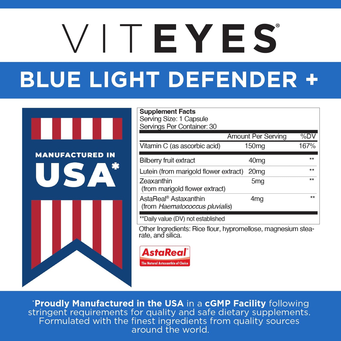 Viteyes Blue Light Defender+ Supplement Capsule 30 Capsules
