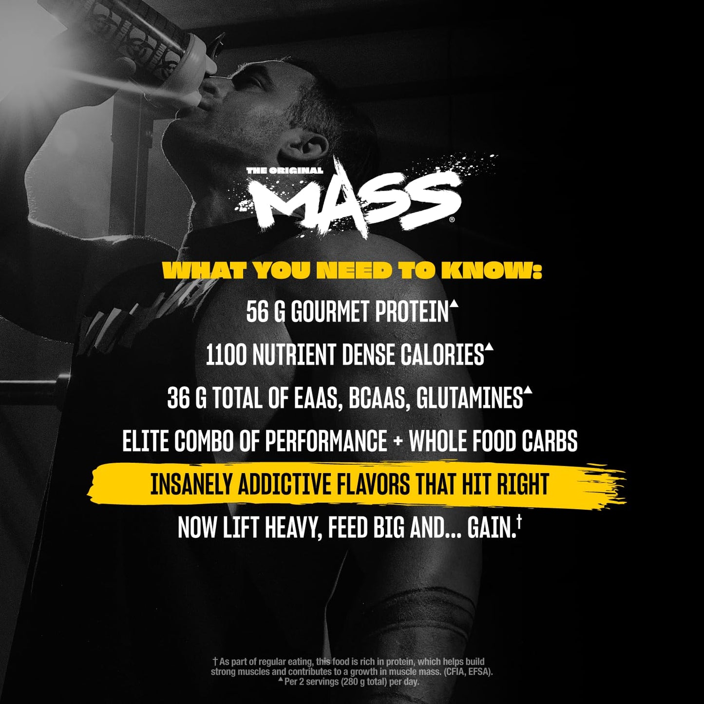 Mutant Mass Weight Gainer Protein Powder, 5 Pound, 80 Servings