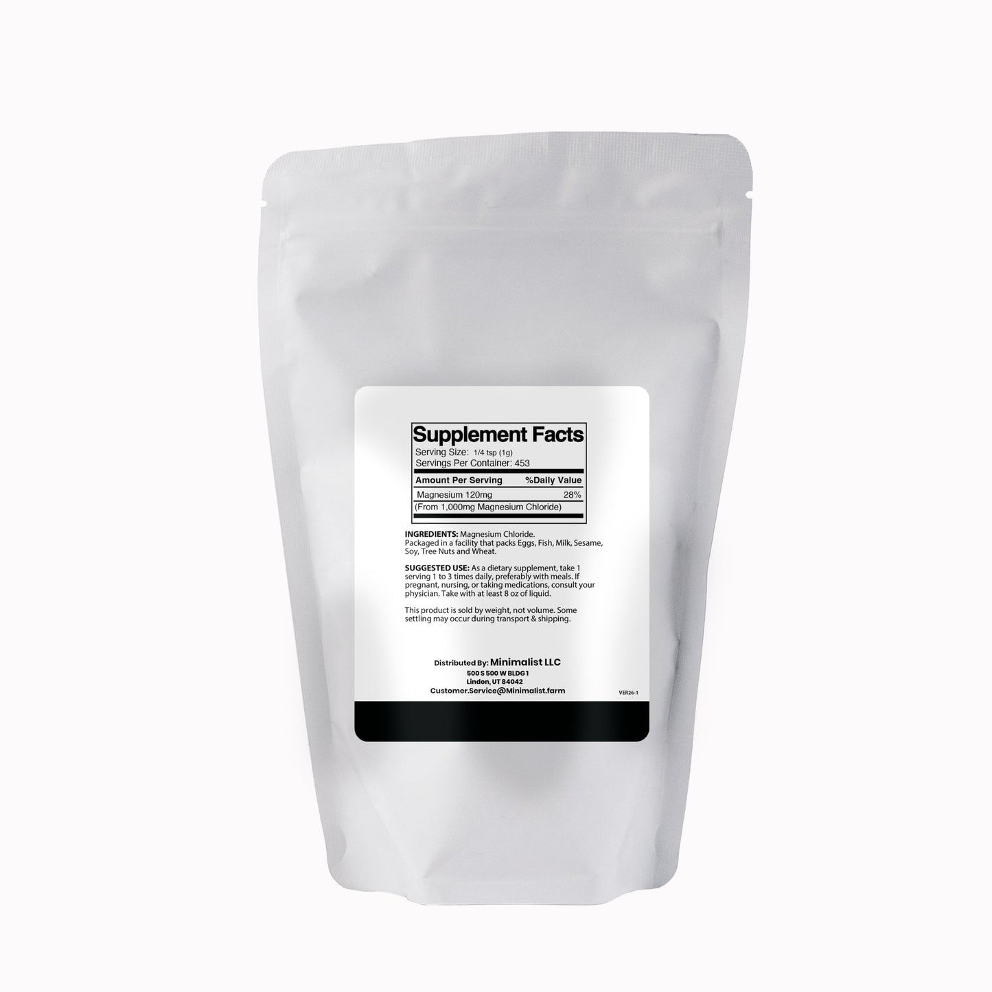 Minimalist Magnesium Chloride Powder, 16 Ounce (Pack of 1)