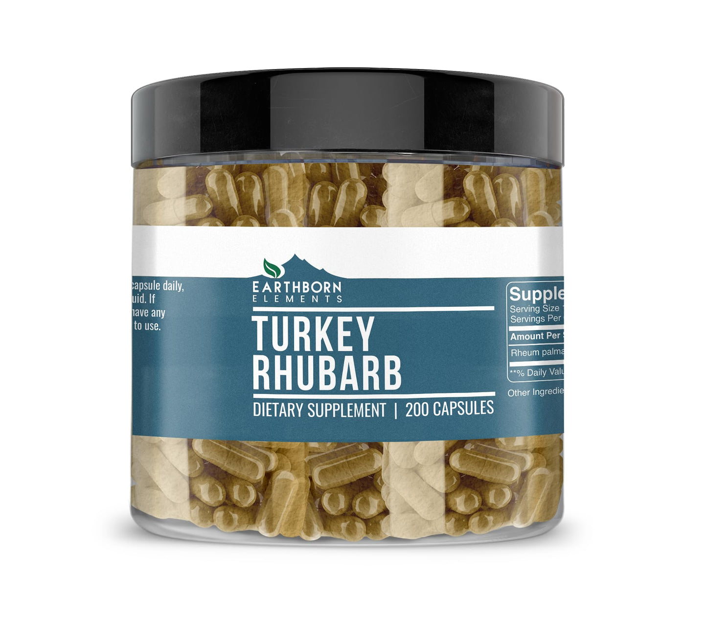 Earthborn Elements Turkey Rhubarb Extract Capsules 200