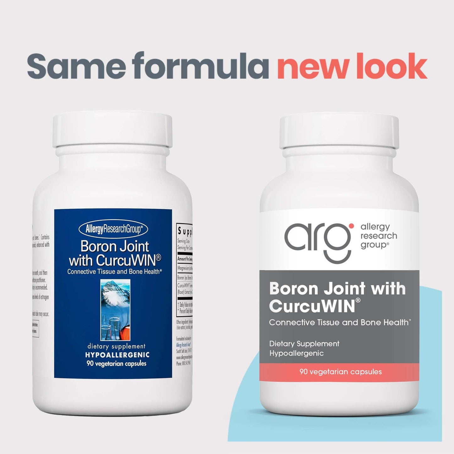 Allergy Research Group Boron Joint with CurcuWIN - Boron Complex for Bone & Joint Support, 6mg, Vegetarian Capsules, 90 Count