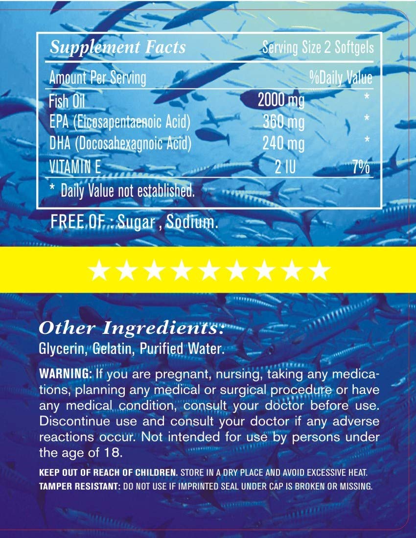 Esmond Natural Salmon Oil (Omega-3 Plus) Softgels, 300 Softgels