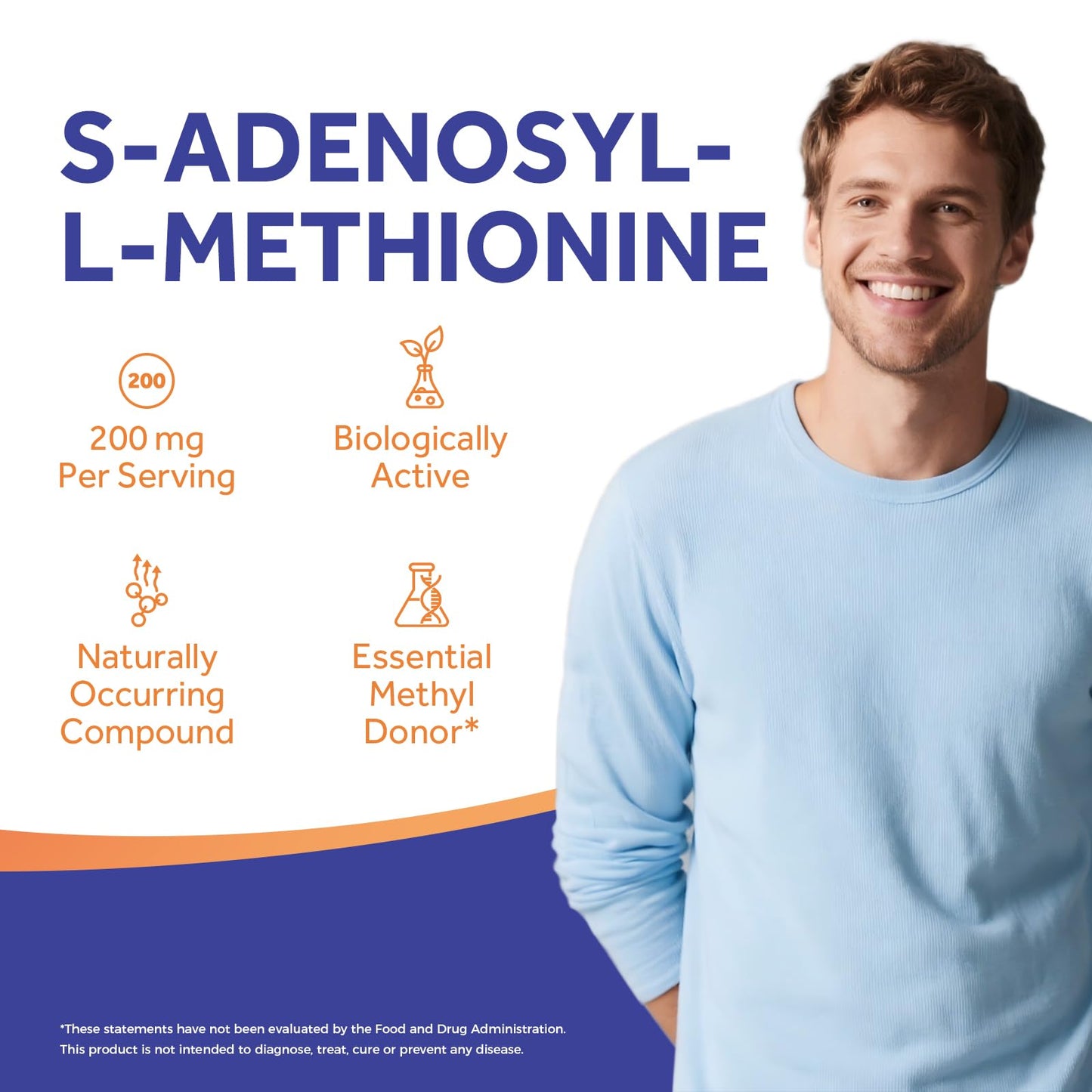 Doctor's Recipes SAM-e 200 mg S-Adenosyl-L-Methionine Capsule, 60 Count