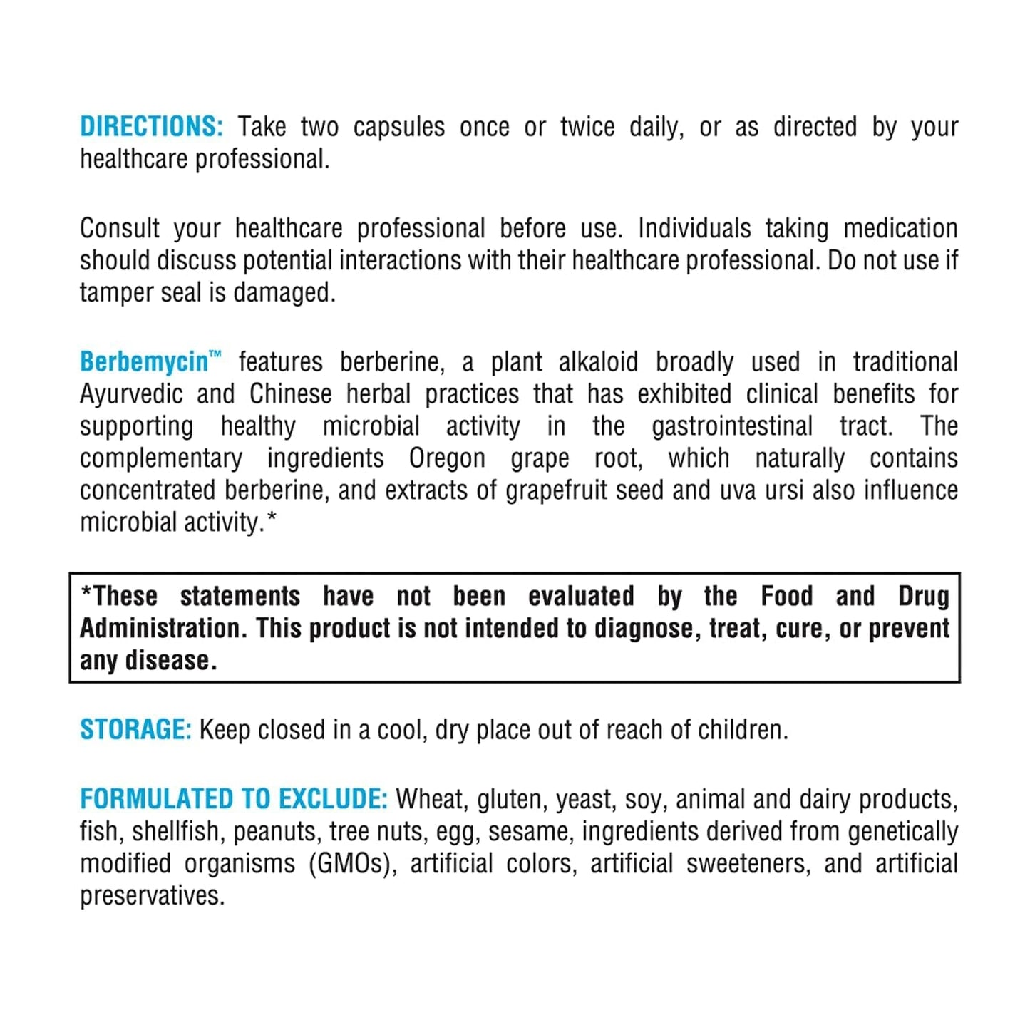 XYMOGEN Berbemycin Capsule 120 Capsules